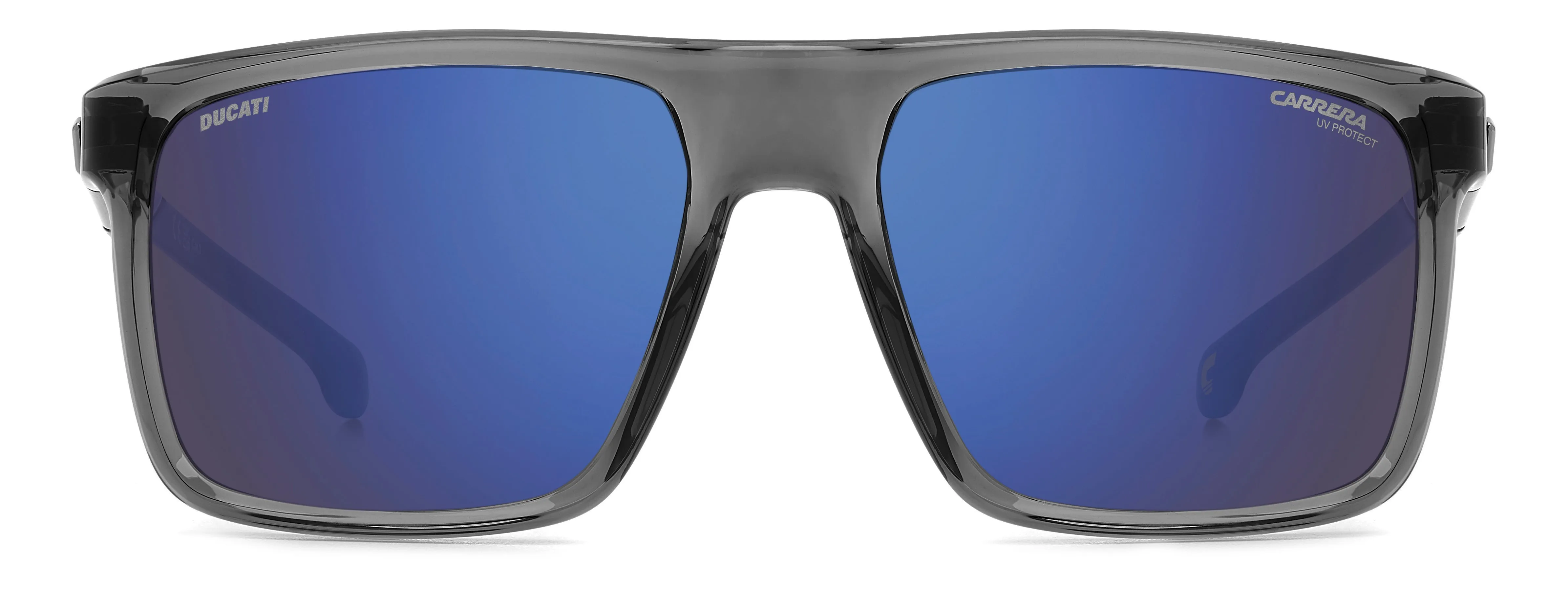 Carrera Ducati CARDUC 049/S KB7/XT Occhiali da sole Polyamide Grigio Blu Squadrata Normale Specchiato - immagine 2