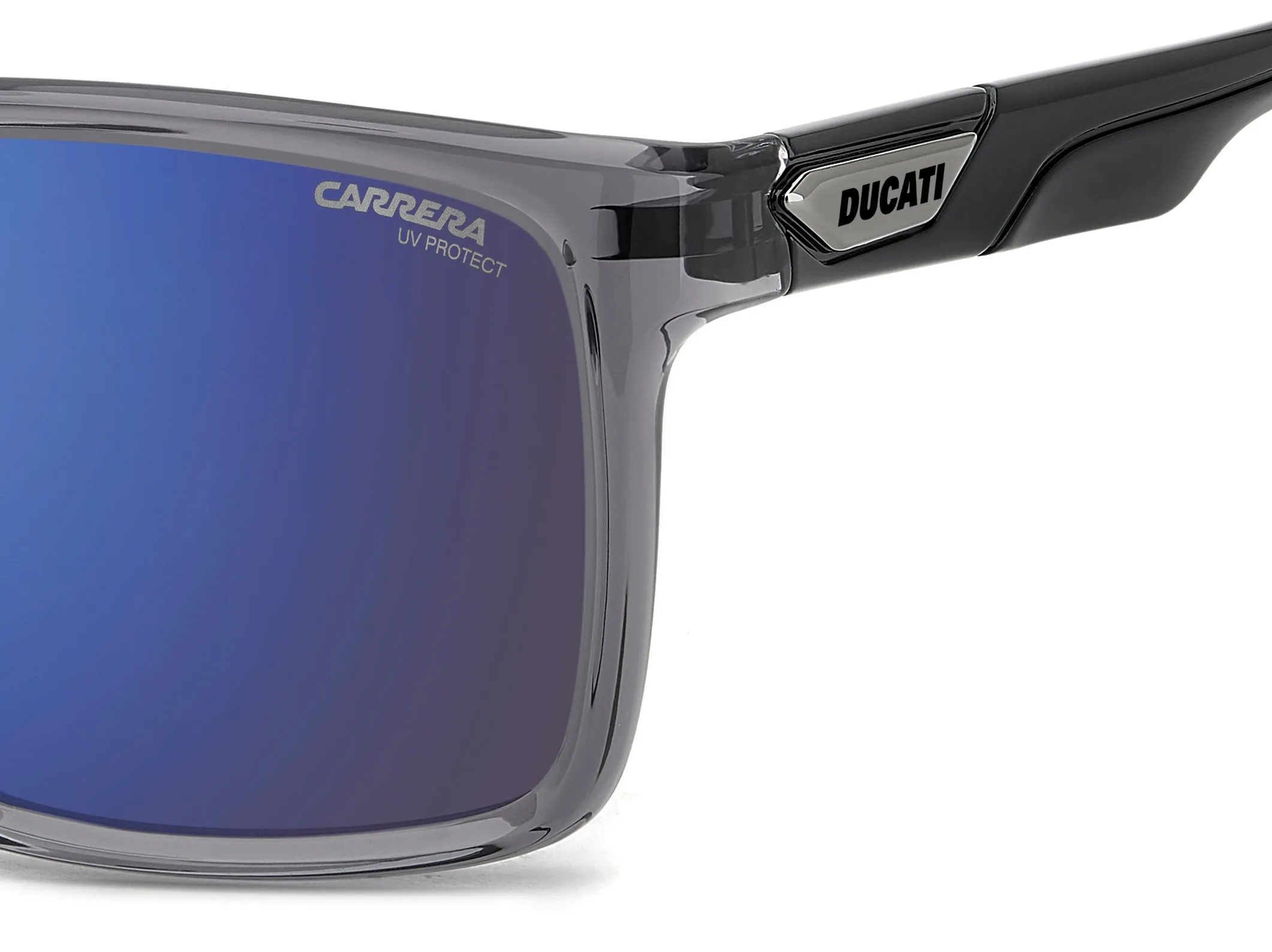 Carrera Ducati CARDUC 049/S KB7/XT Occhiali da sole Polyamide Grigio Blu Squadrata Normale Specchiato - immagine 4