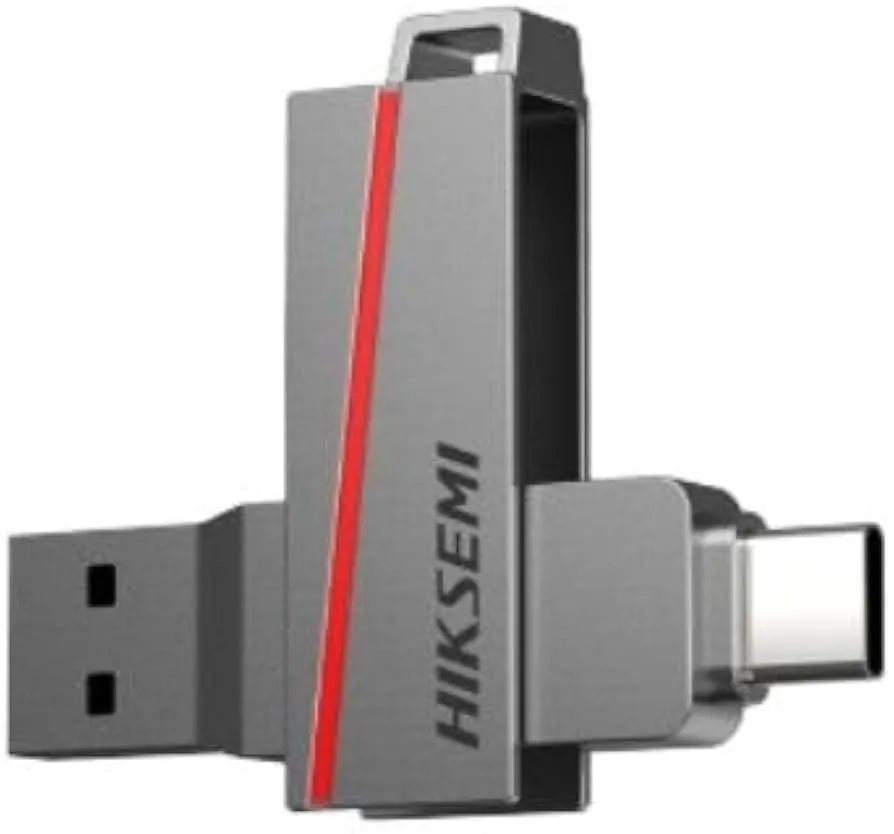 Hikvision Pen Disk Usb Flash Usb 3.2 16Gb E307 Dual Slim Metal Case Silver - immagine 1