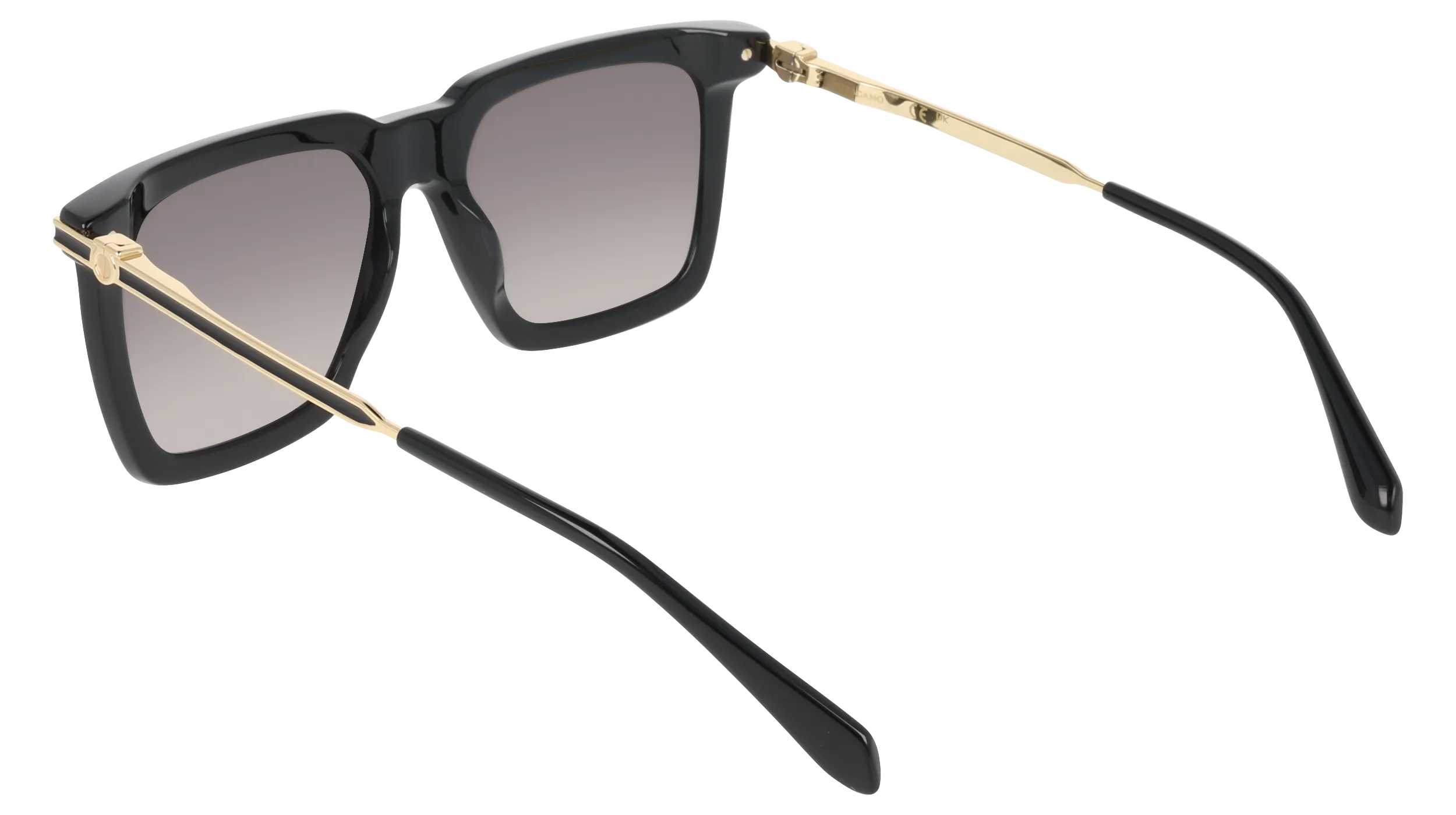 Ferragamo SF2077SLBI 001 Occhiali da sole Acetato Nero Grigio Squadrata Normale Sfumato - immagine 4