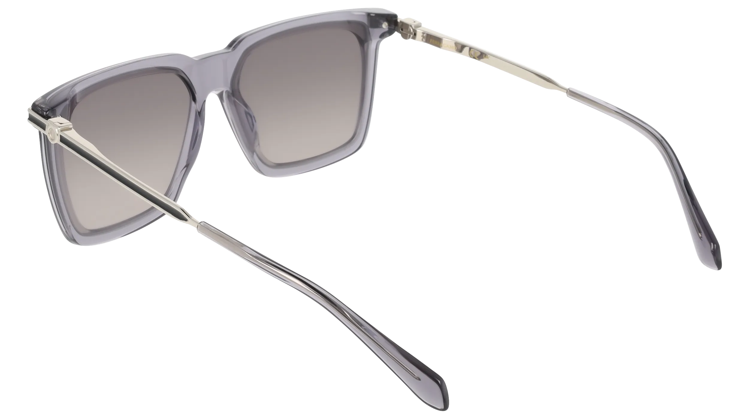 Ferragamo SF2077SLBI 020 Occhiali da sole Acetato Grigio Squadrata Normale Sfumato - immagine 4