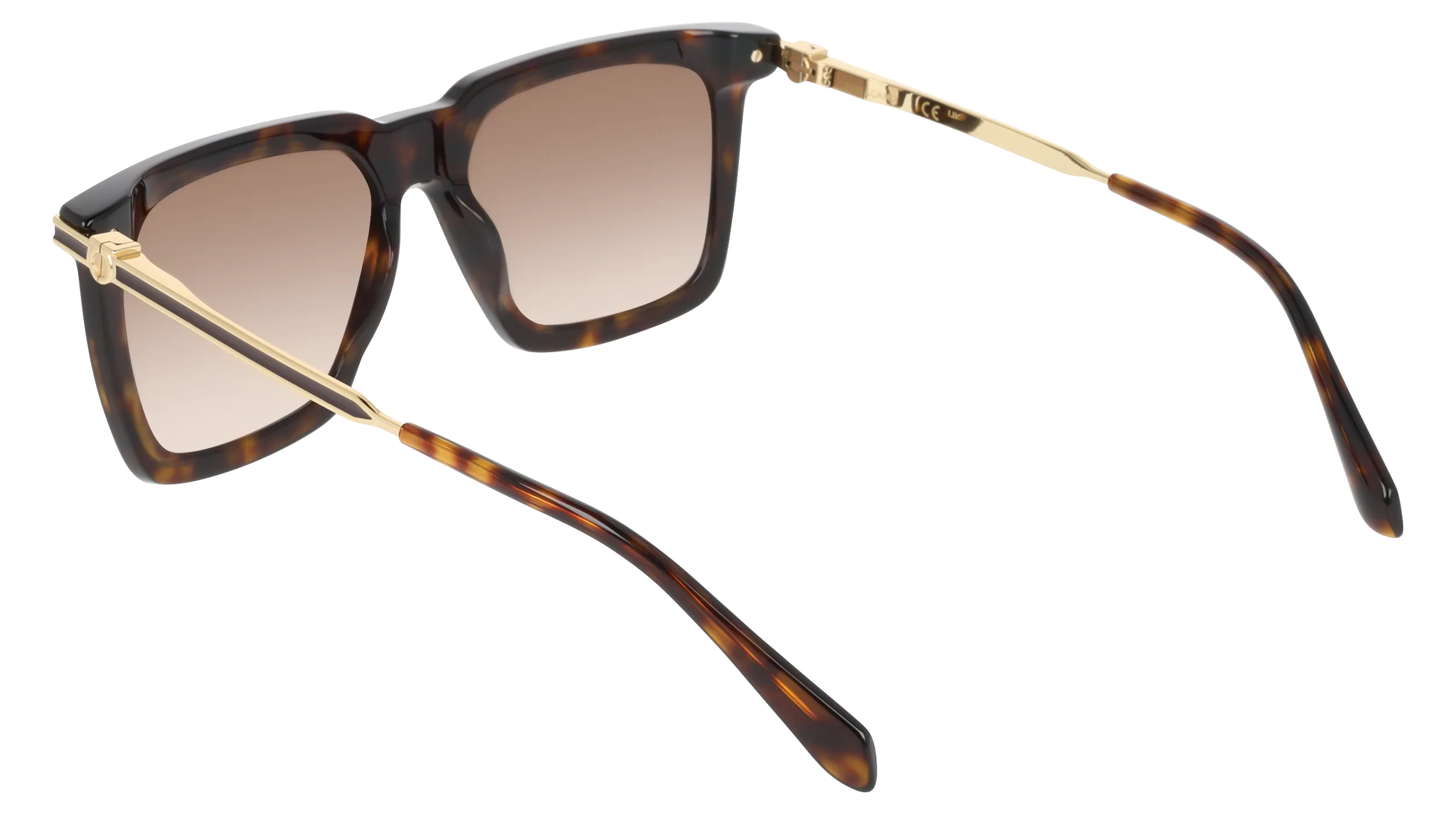 Ferragamo SF2077SLBI 242 Occhiali da sole Acetato Havana Squadrata Normale Sfumato - immagine 4