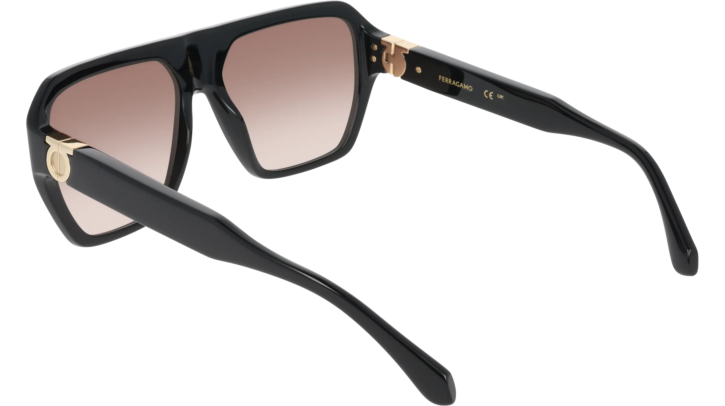 Ferragamo SF2080SLBI 003 Occhiali da sole Acetato Squadrata Normale Sfumato - immagine 4