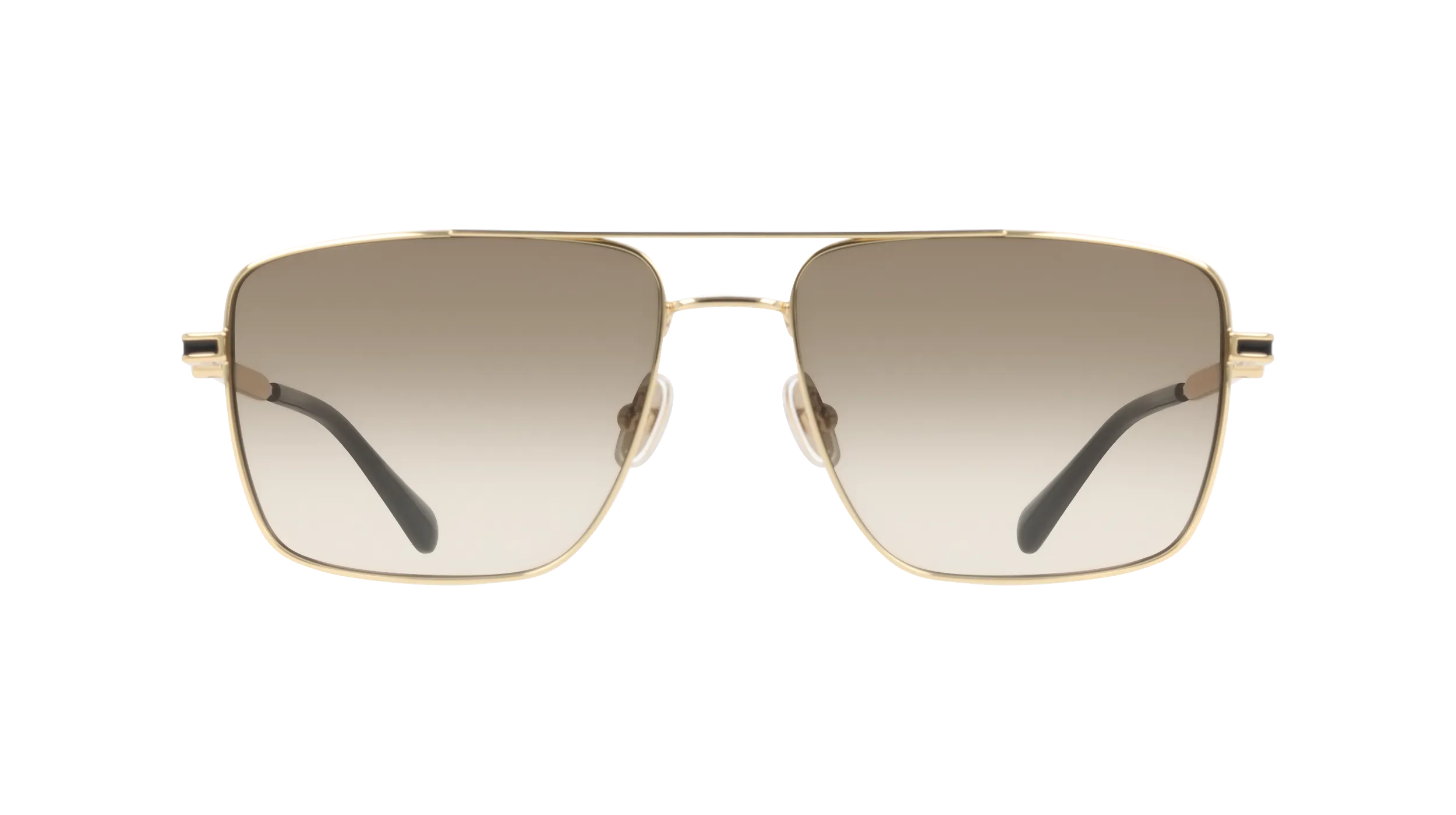 Ferragamo SF329SLBI 710 Occhiali da sole Metallo Oro Marrone Squadrata Normale - immagine 2