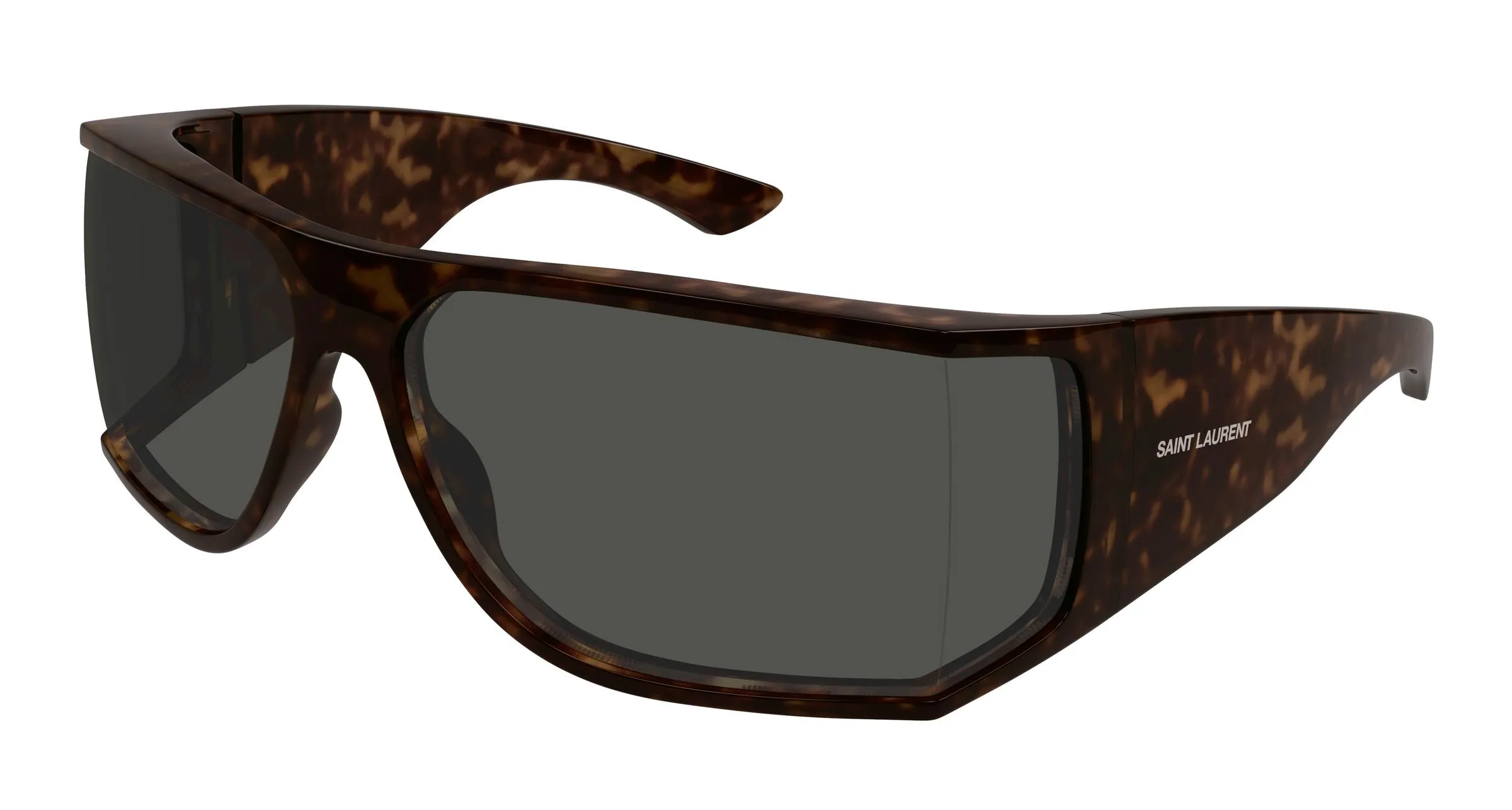 SAINT LAURENT SL 806 002 Occhiali da sole Bio-iniettato Havana Grigio Squadrata - immagine 1
