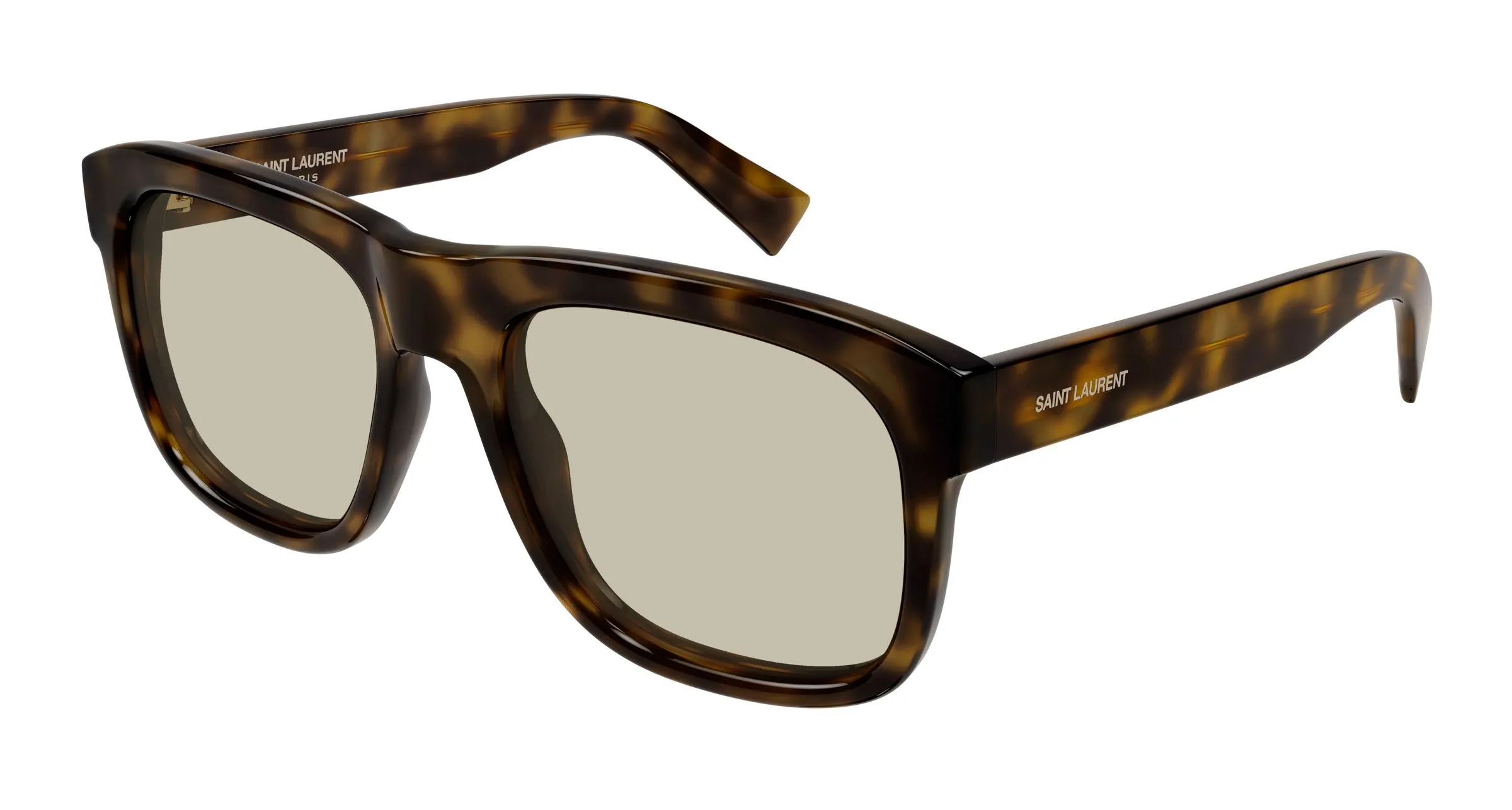 SAINT LAURENT SL 558 013 Occhiali da sole Acetato Havana Marrone Squadrata - immagine 1