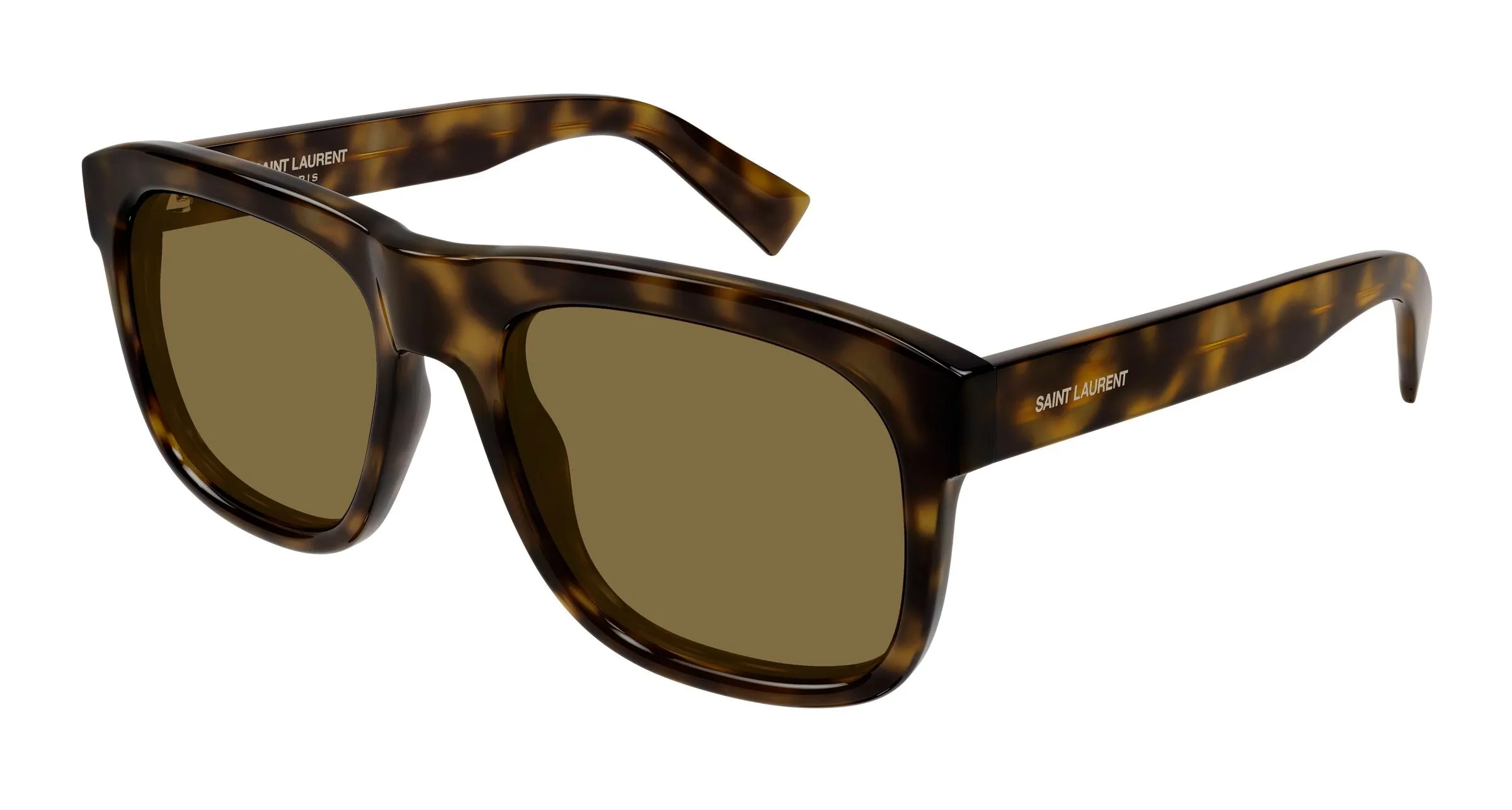 SAINT LAURENT SL 558 012 Occhiali da sole Acetato Havana Marrone Squadrata - immagine 1