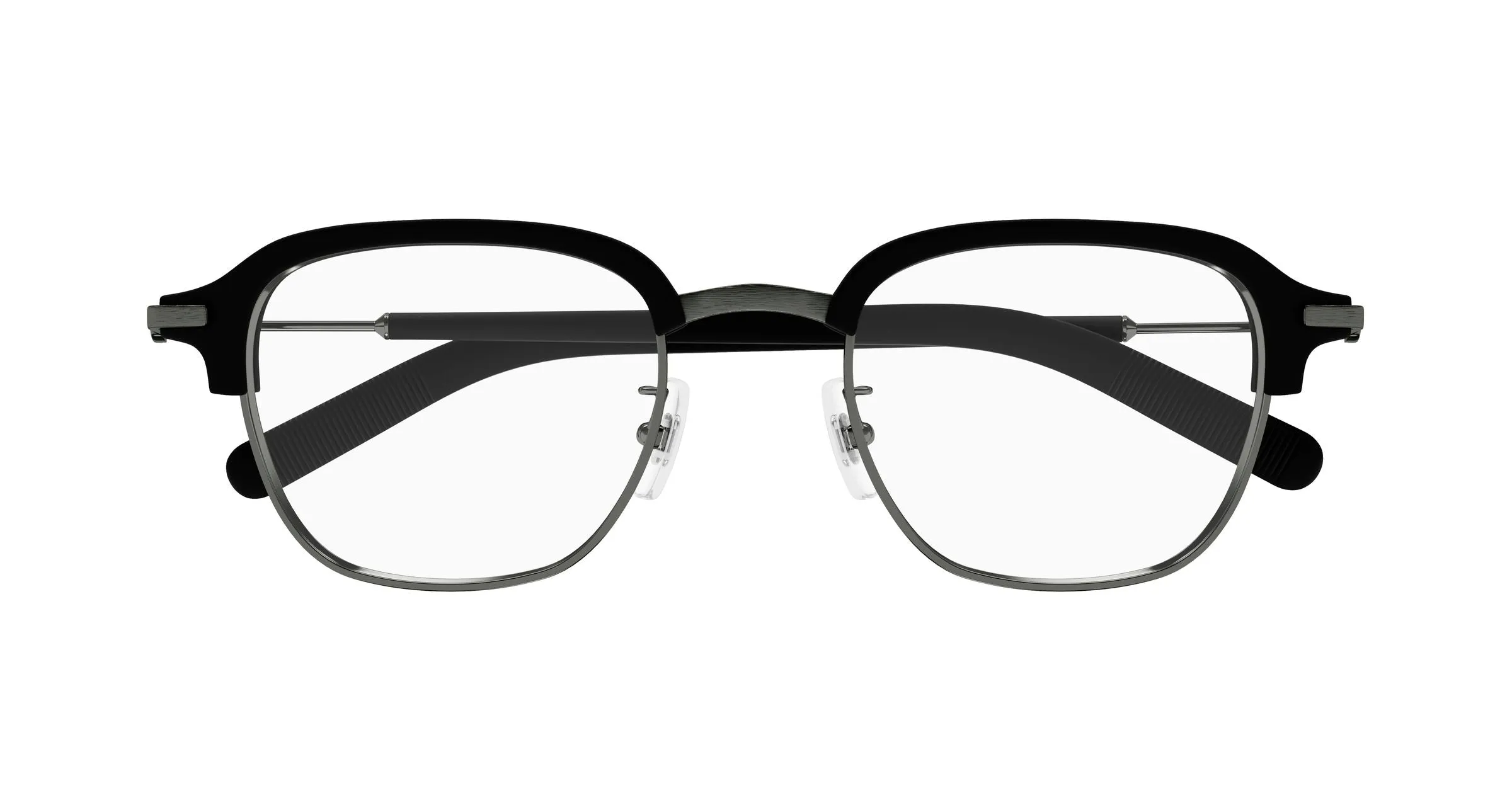 Montblanc MB0390O 002 Montature da vista Metallo Rutenio Trasparente Squadrata - immagine 3