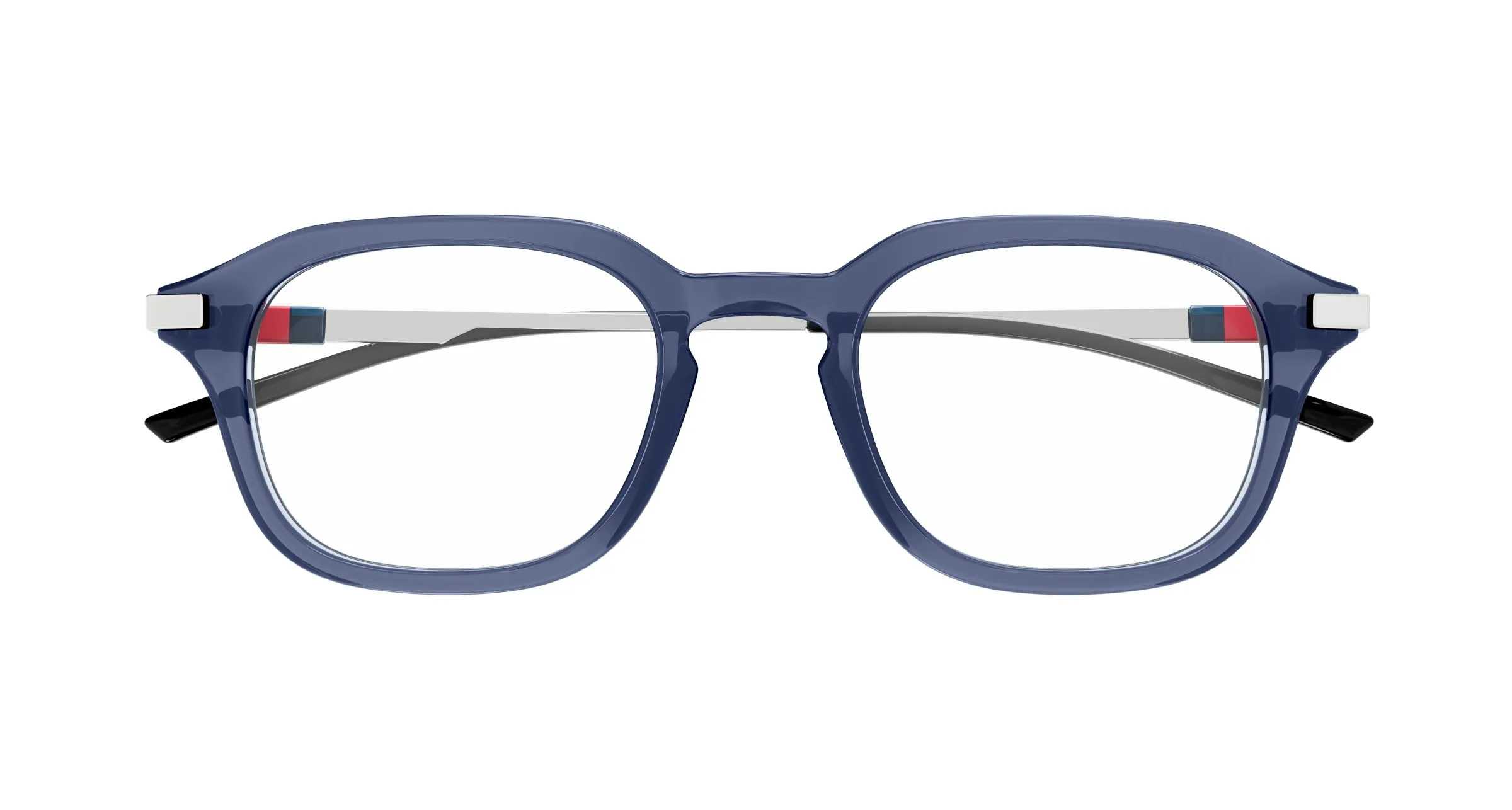 Gucci GG1891O 004 Montature da vista Acetato Blu Trasparente Squadrata - immagine 2