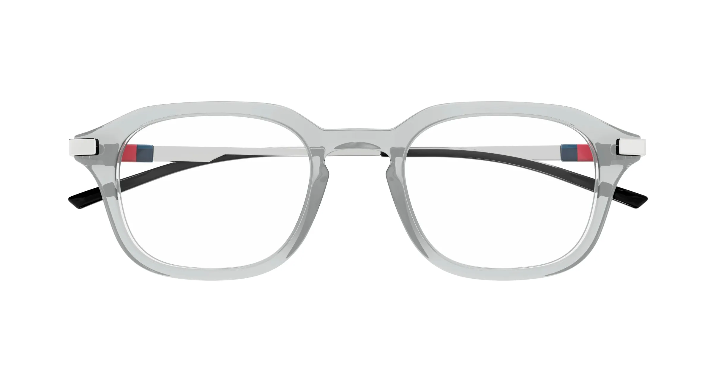 Gucci GG1891O 003 Montature da vista Acetato Grigio Trasparente Squadrata - immagine 2