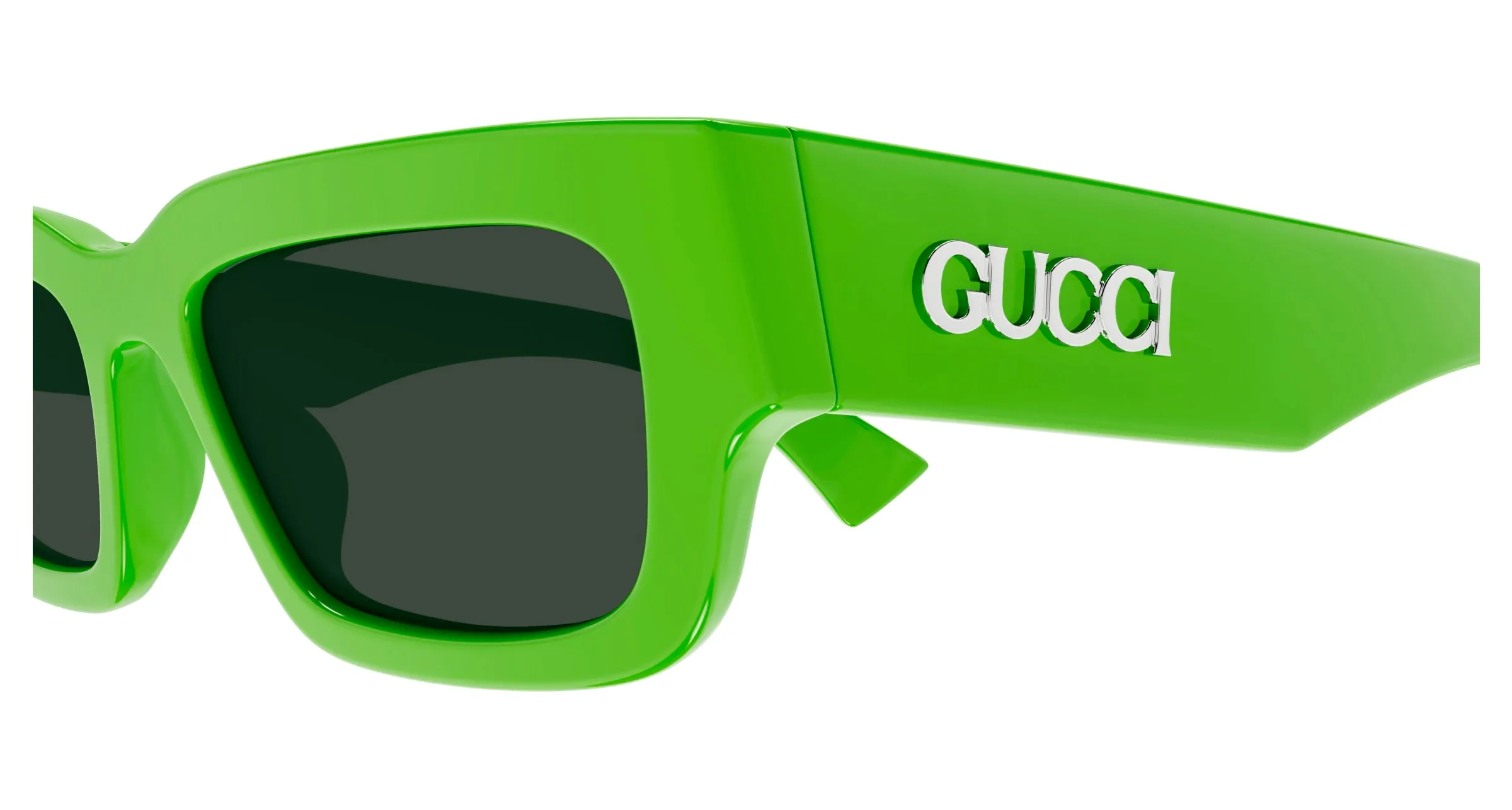Gucci GG1838S 004 Occhiali da sole Acetato Verde Verde Squadrata - immagine 3