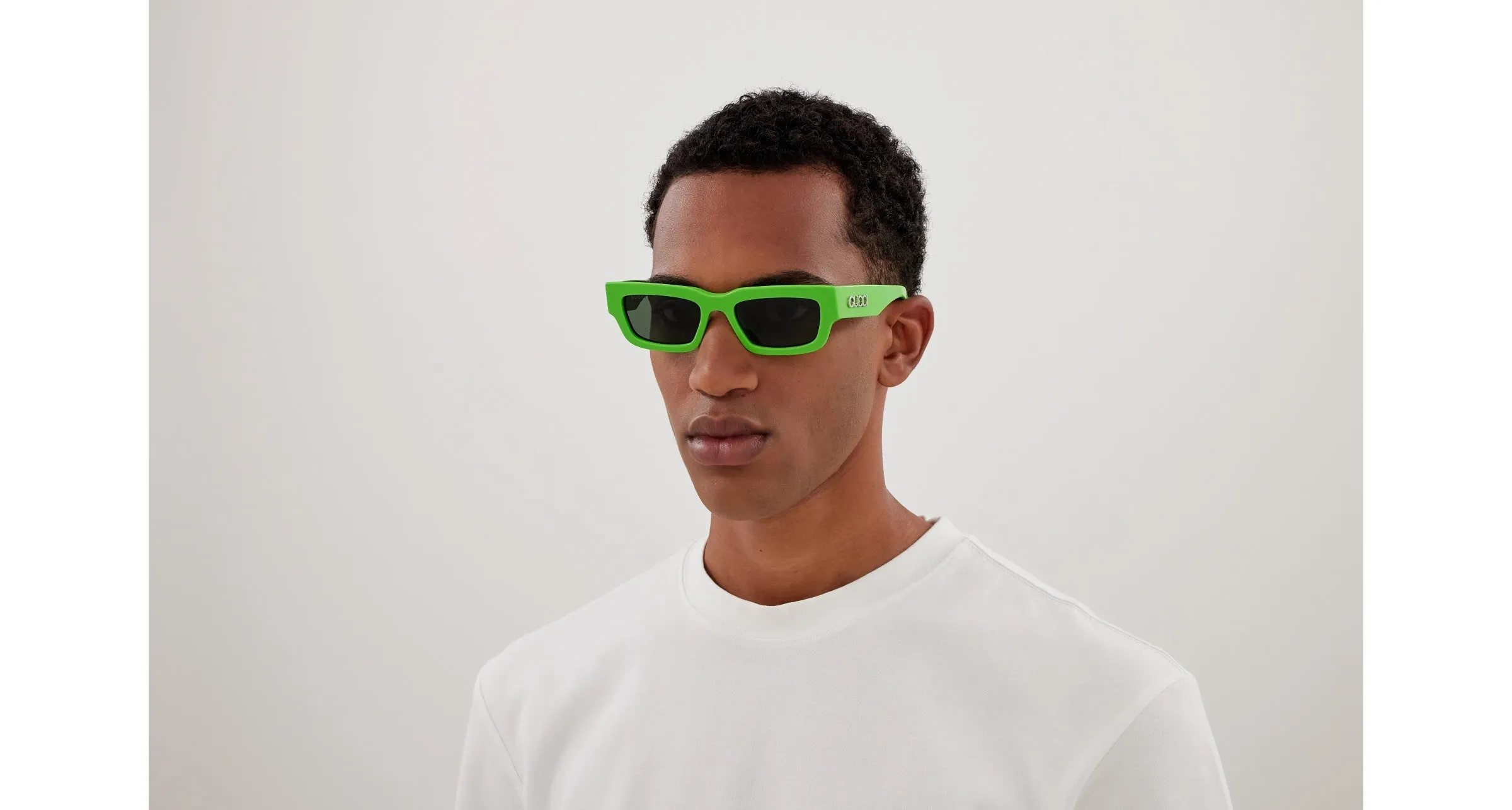 Gucci GG1838S 004 Occhiali da sole Acetato Verde Verde Squadrata - immagine 4