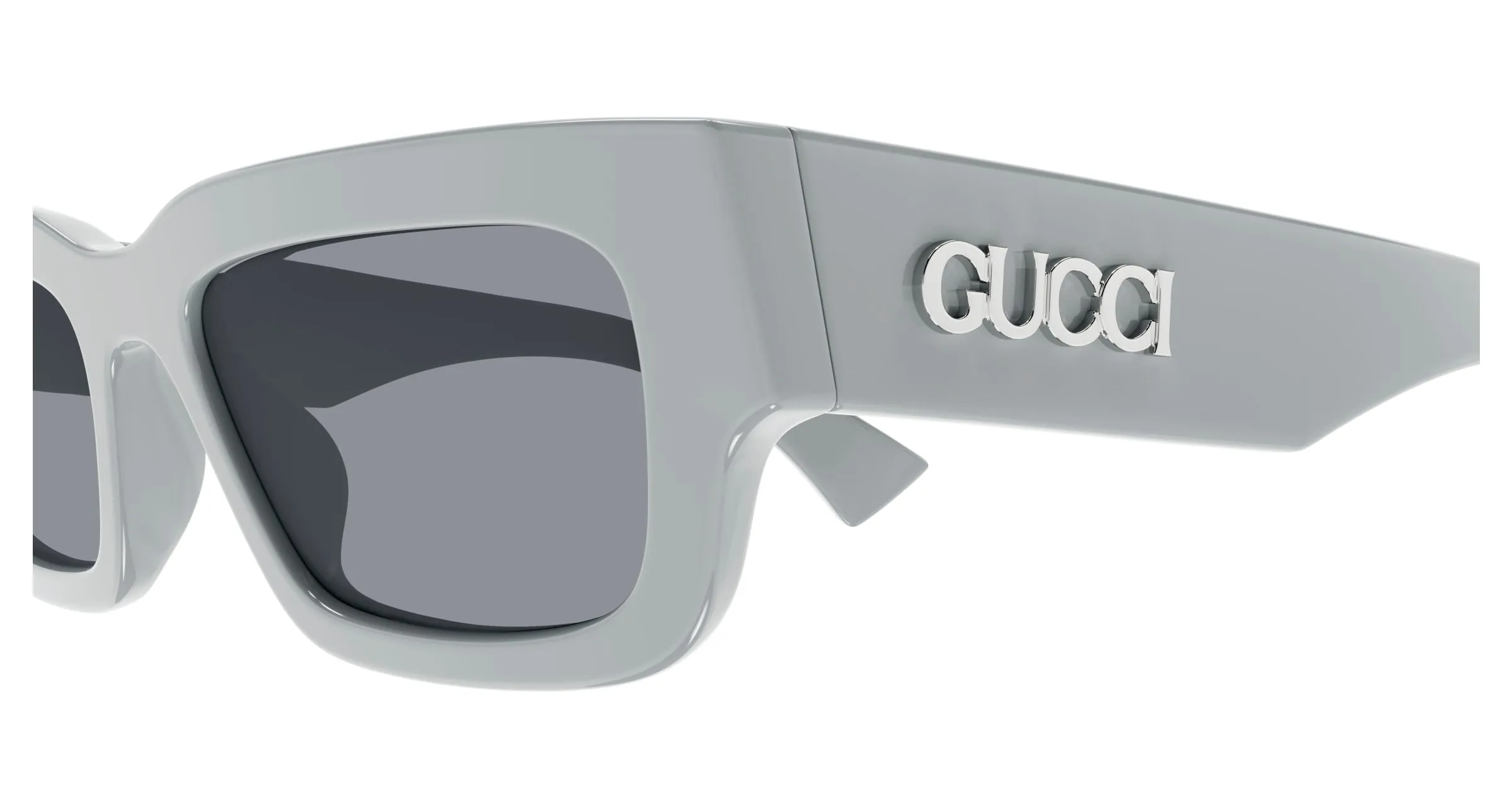 Gucci GG1838S 003 Occhiali da sole Acetato Grigio Grigio Squadrata - immagine 3