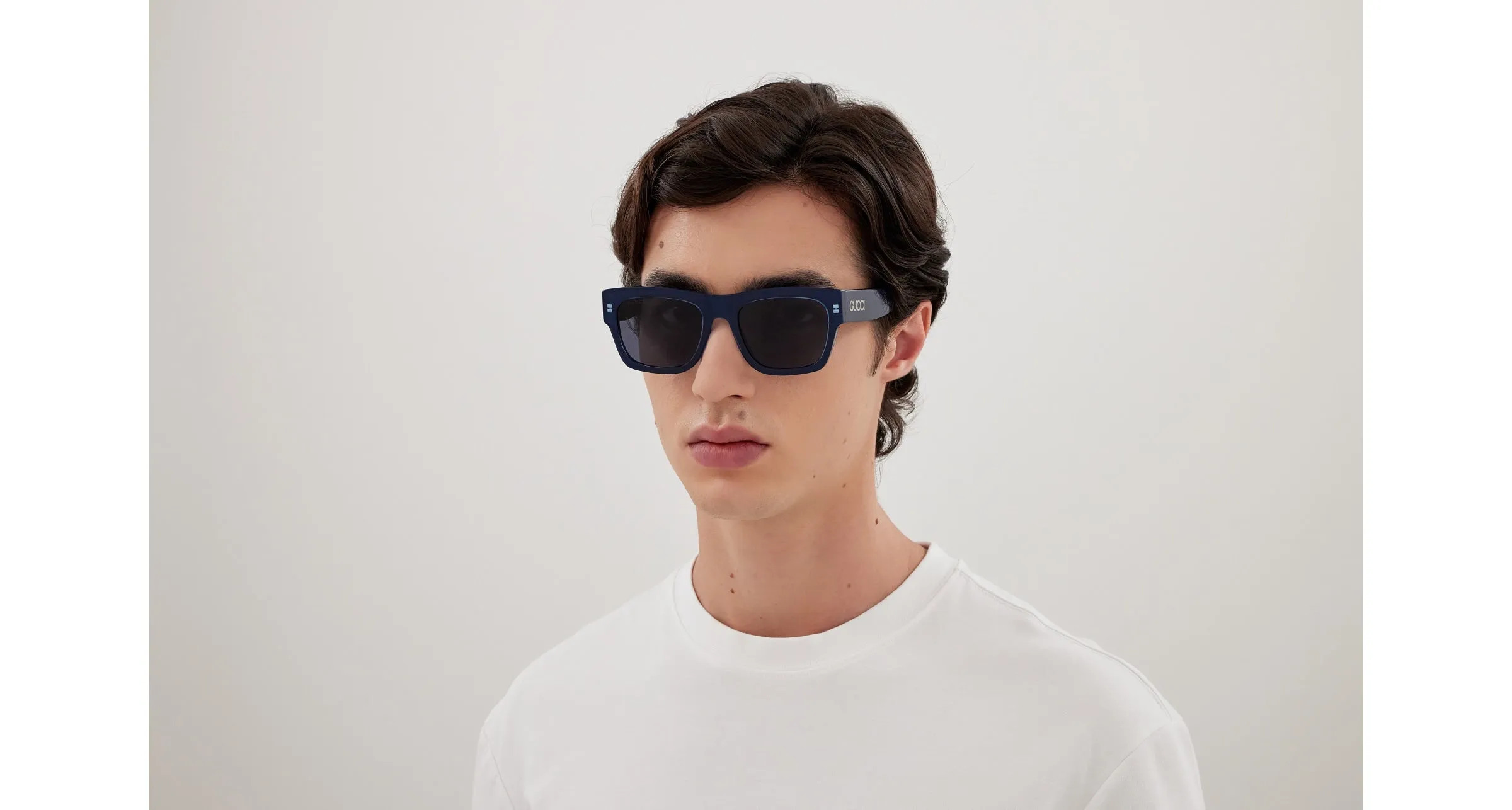 Gucci GG1793S 004 Occhiali da sole Acetato Blu Squadrata - immagine 4