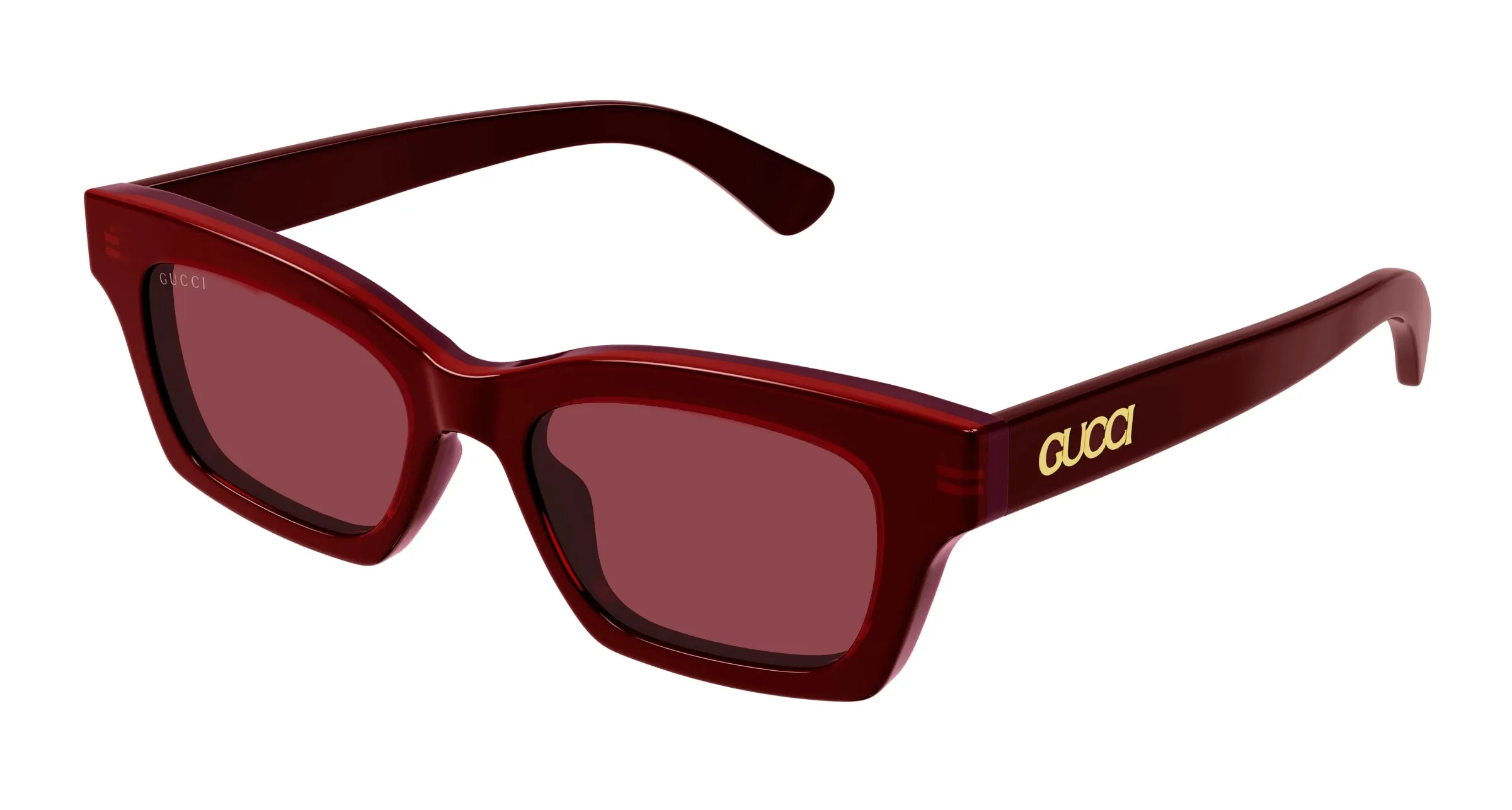 Gucci GG1790S 004 Occhiali da sole Acetato Rosso Rosso Cat Eye - immagine 1