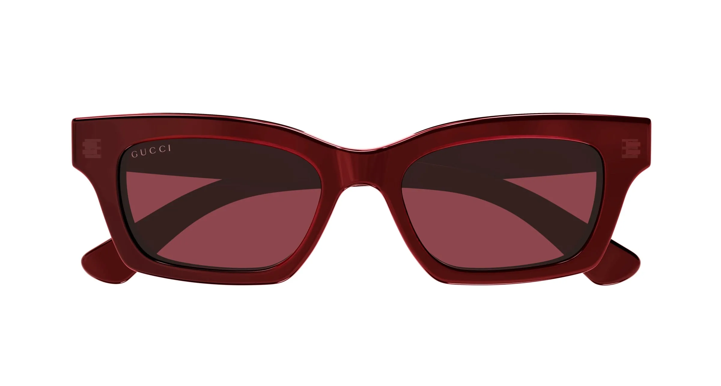 Gucci GG1790S 004 Occhiali da sole Acetato Rosso Rosso Cat Eye - immagine 2