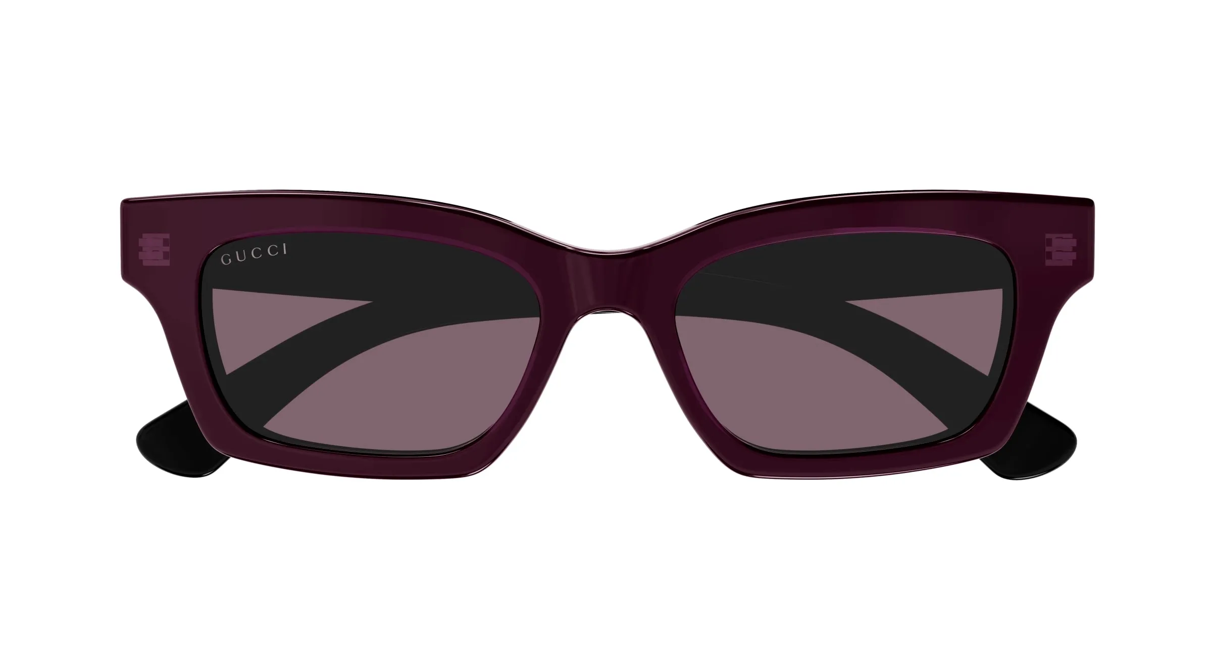 Gucci GG1790S 003 Occhiali da sole Acetato Nero Viola Cat Eye - immagine 2