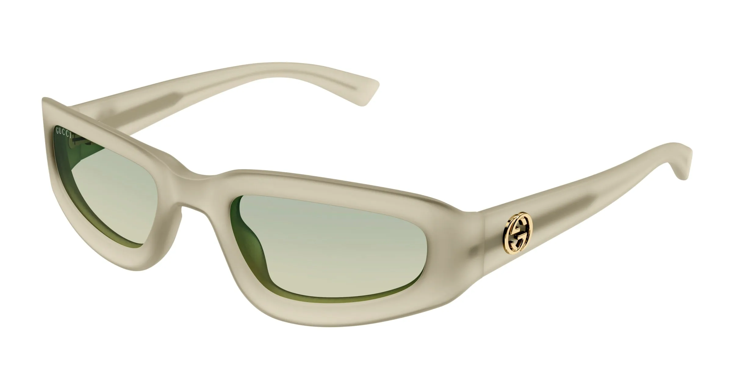 Gucci GG1787S 005 Occhiali da sole Iniettato Giallo Verde Squadrata - immagine 1