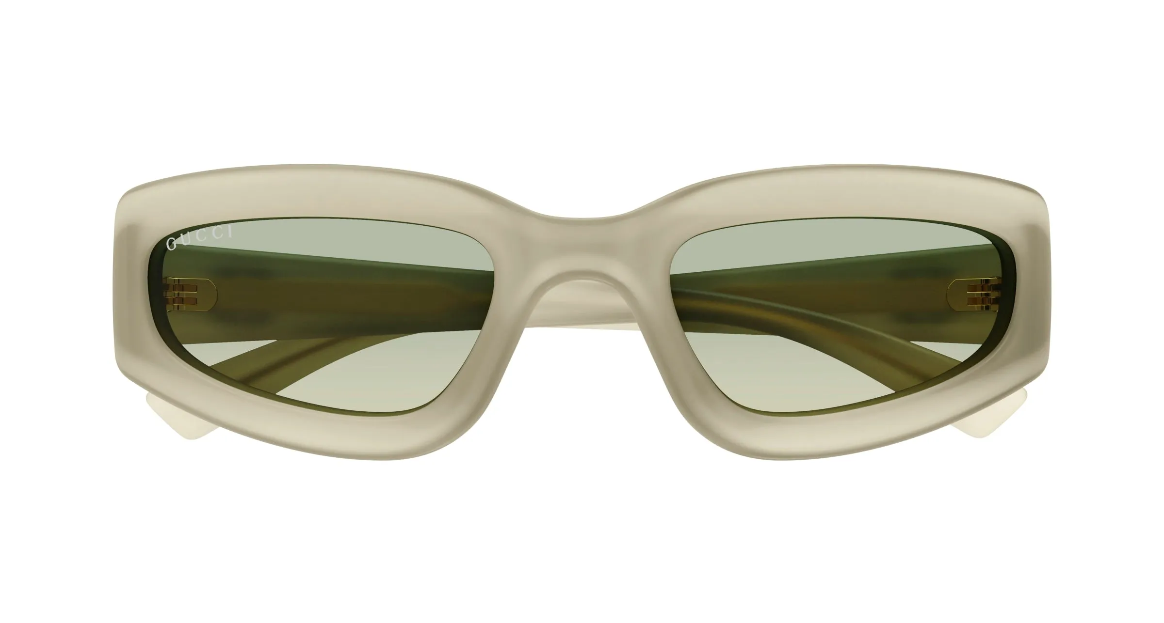Gucci GG1787S 005 Occhiali da sole Iniettato Giallo Verde Squadrata - immagine 2