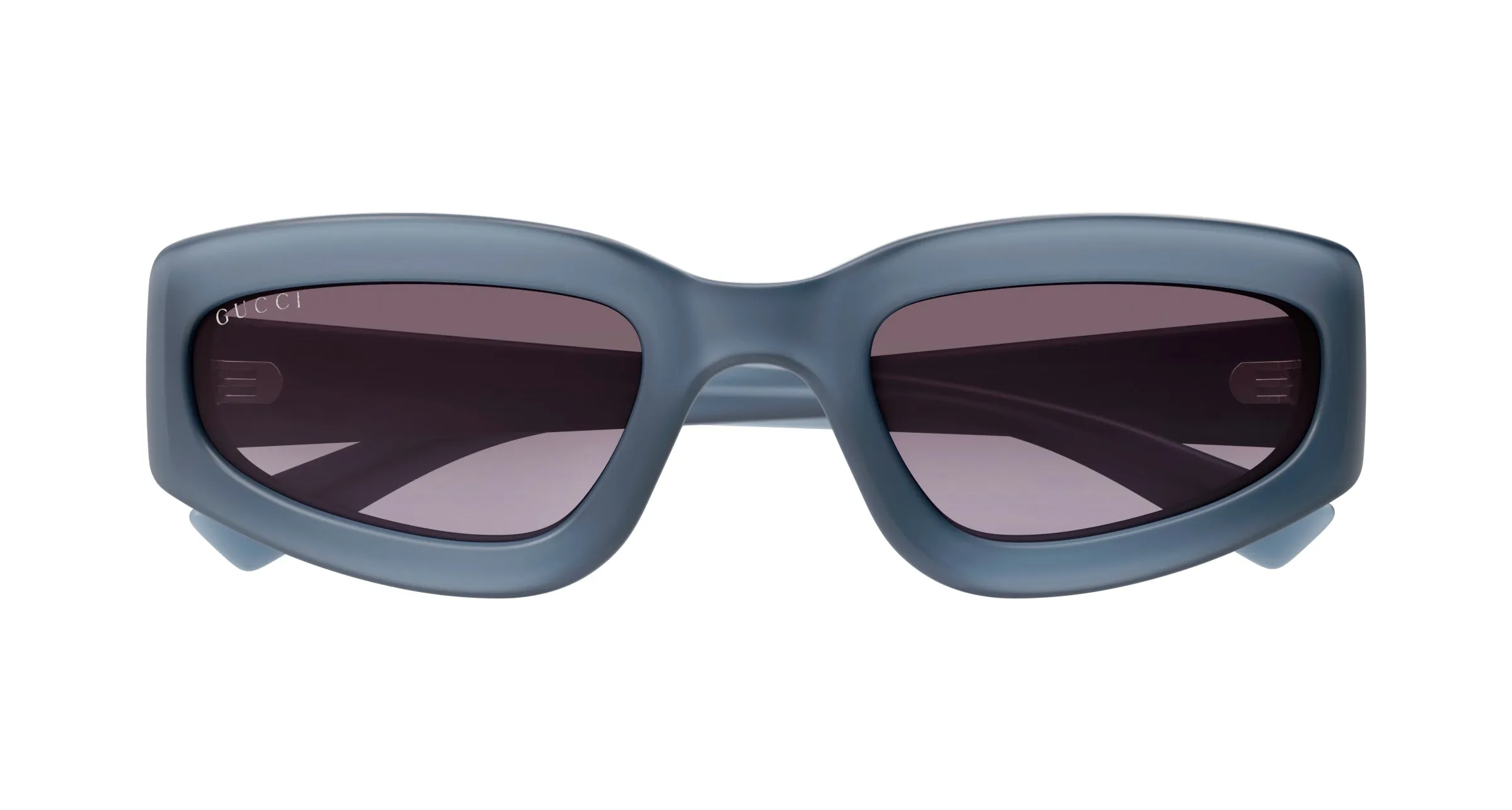 Gucci GG1787S 004 Occhiali da sole Iniettato Grigio Viola Squadrata - immagine 2