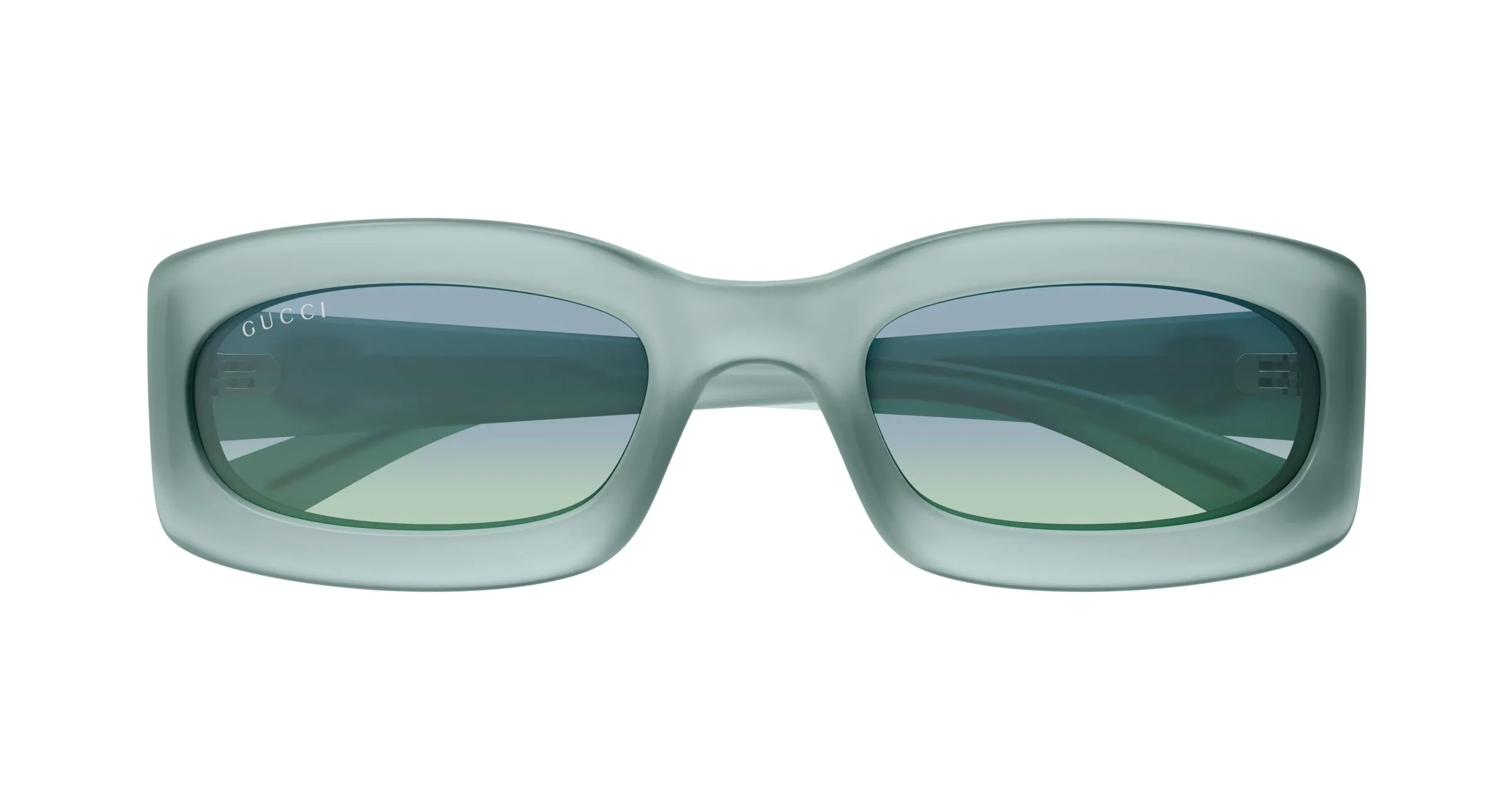 Gucci GG1786S 005 Occhiali da sole Iniettato Verde Rotonda Sfumato - immagine 2