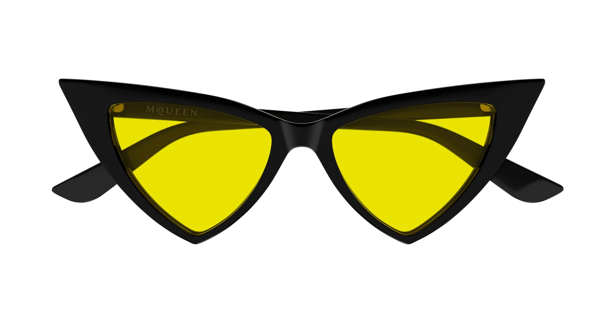 Alexander McQueen AM0518S 001 Occhiali da sole Acetato Nero Cat Eye - immagine 2