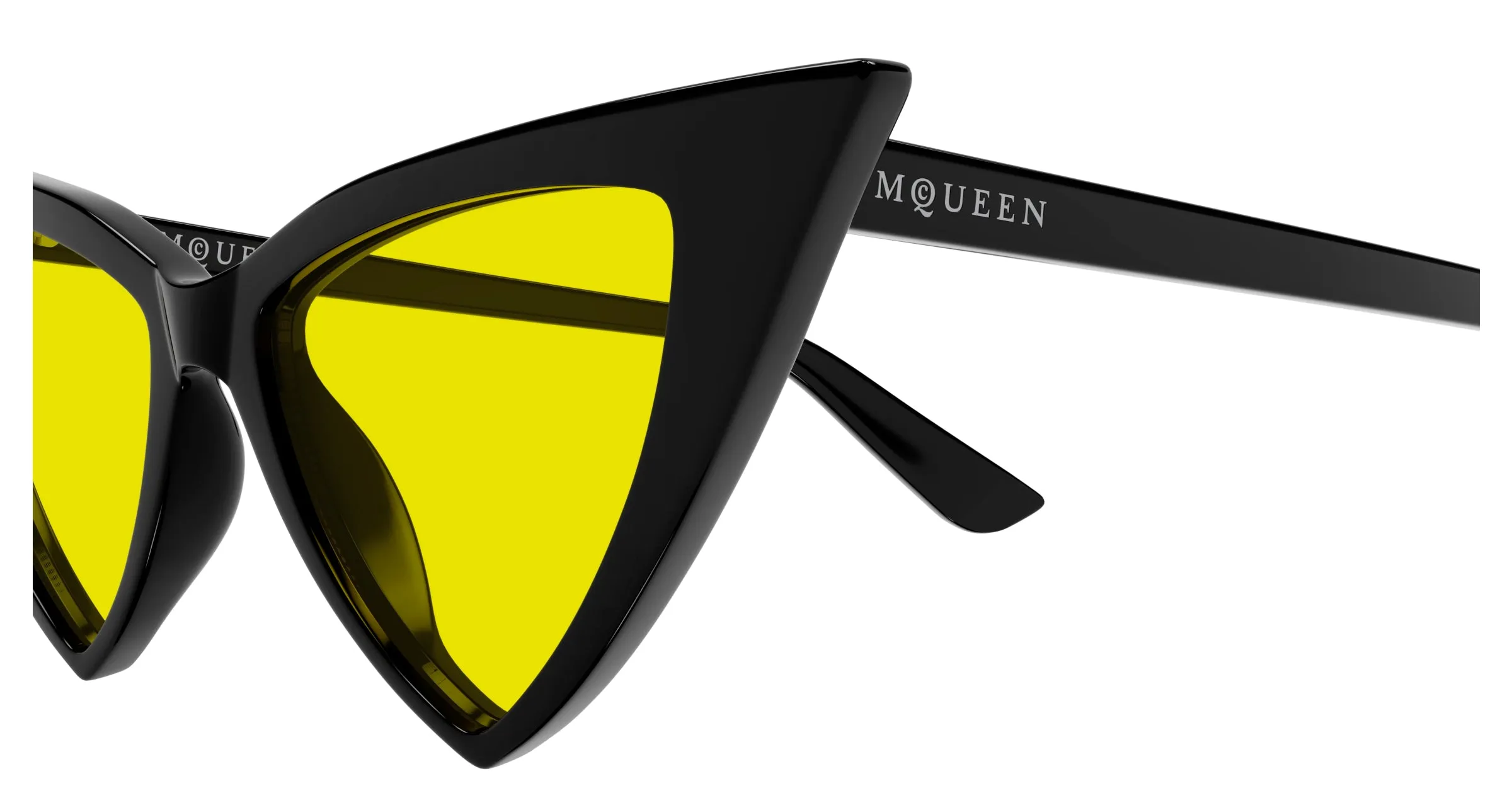 Alexander McQueen AM0518S 001 Occhiali da sole Acetato Nero Cat Eye - immagine 3