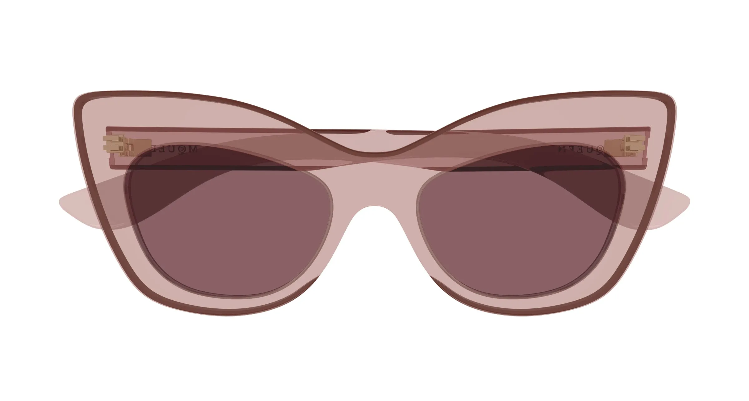 Alexander McQueen AM0516S 004 Occhiali da sole Bio-iniettato Rosa Marrone Cat Eye - immagine 2