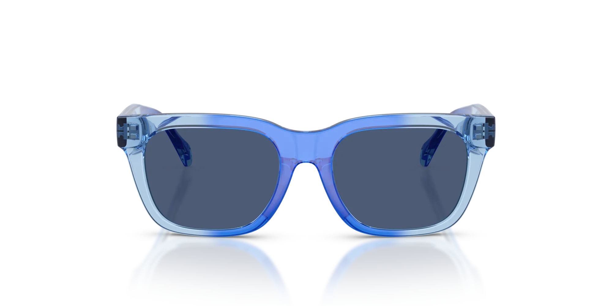 Versace VK4006U 553280 Occhiali da sole Iniettato Blu Blu Squadrata Normale - immagine 3