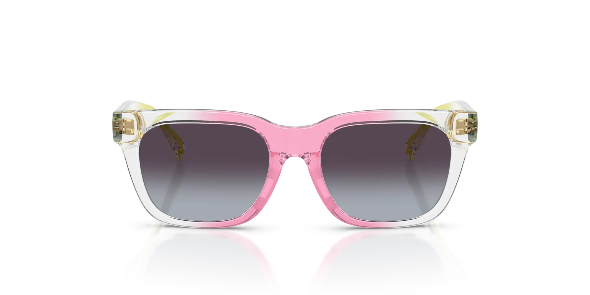 Versace VK4006U 55318G Occhiali da sole Iniettato Blu Grigio Squadrata Normale Sfumato - immagine 3