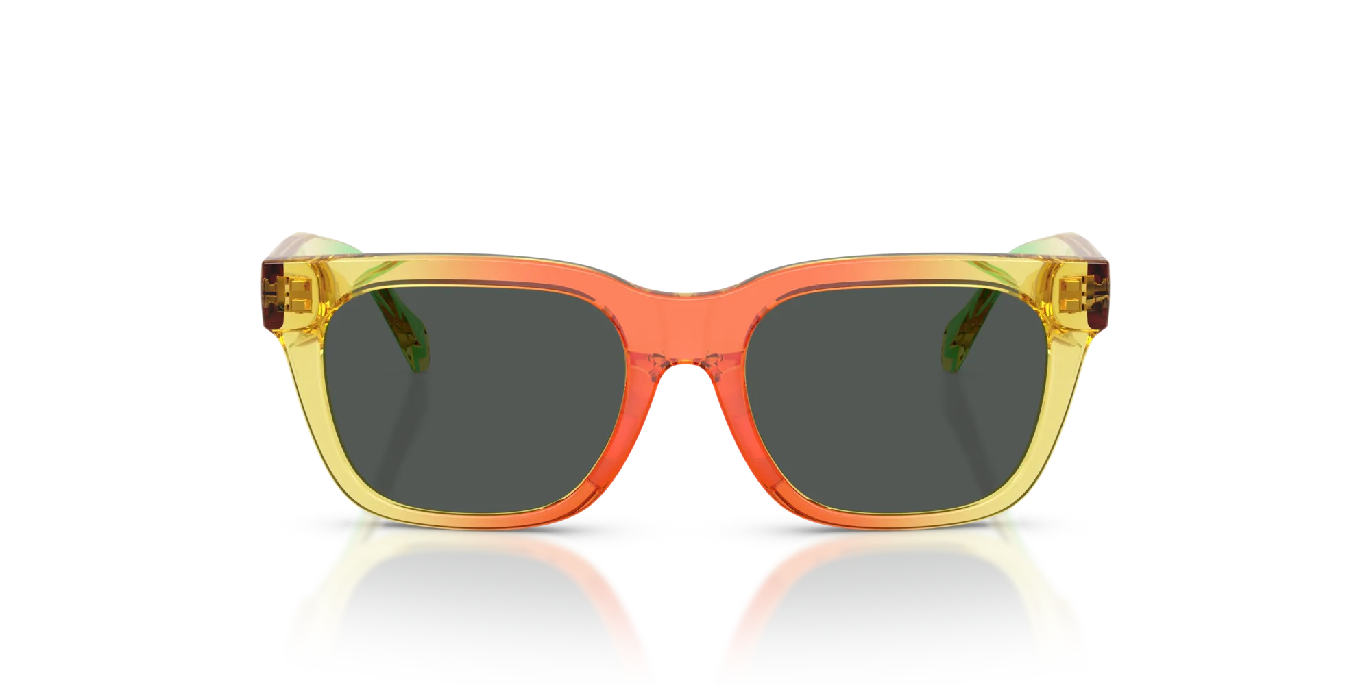 Versace VK4006U 553087 Occhiali da sole Iniettato Giallo Grigio Squadrata Normale - immagine 3