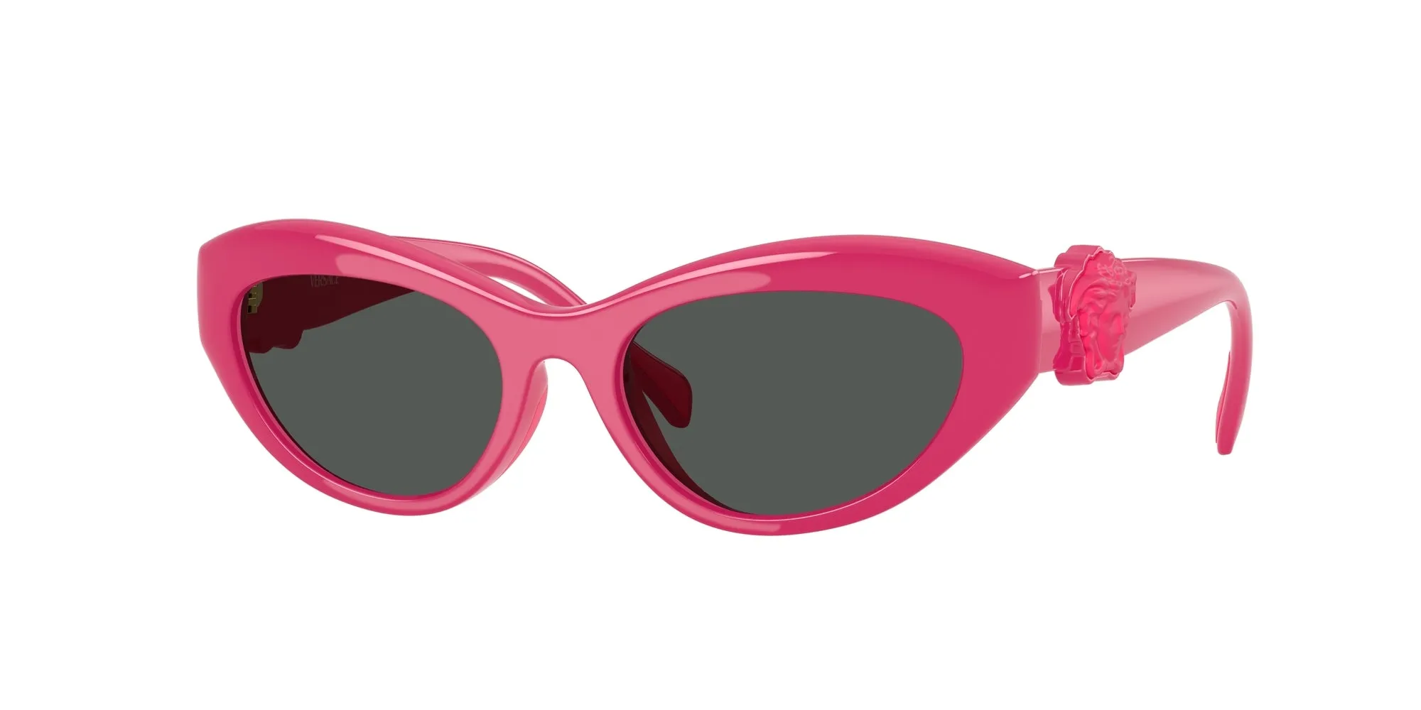Versace VK4005U 552787 Occhiali da sole Iniettato Rosa Grigio Cat Eye Normale - immagine 1