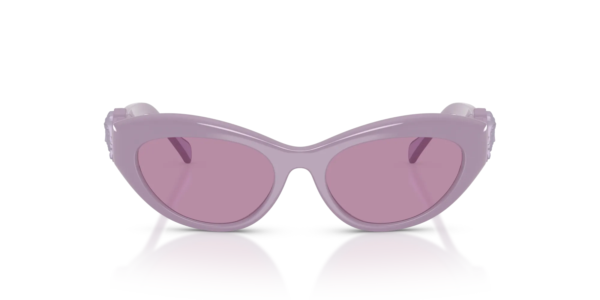 Versace VK4005U 5526AK Occhiali da sole Iniettato Viola Viola Cat Eye Normale - immagine 3