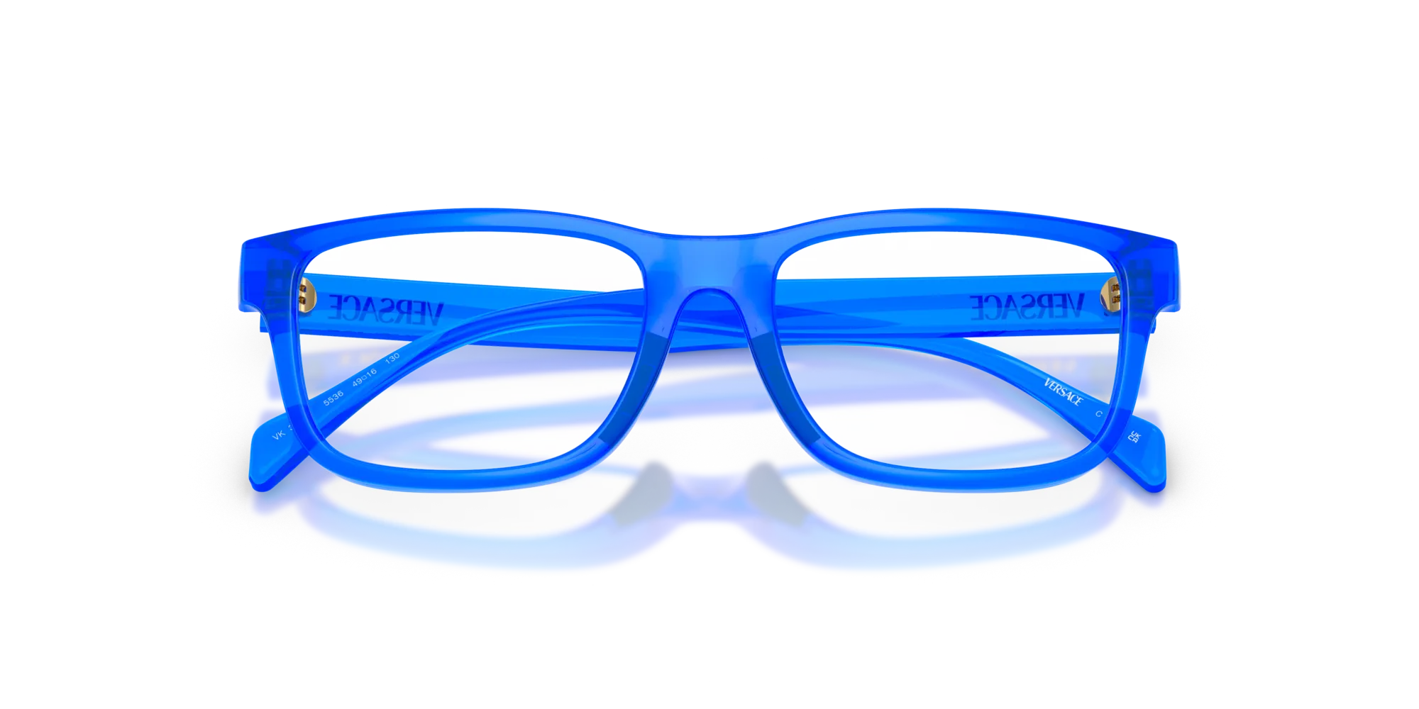 Versace VK3013U 5536 Montature da vista Iniettato Blu Squadrata Normale - immagine 2