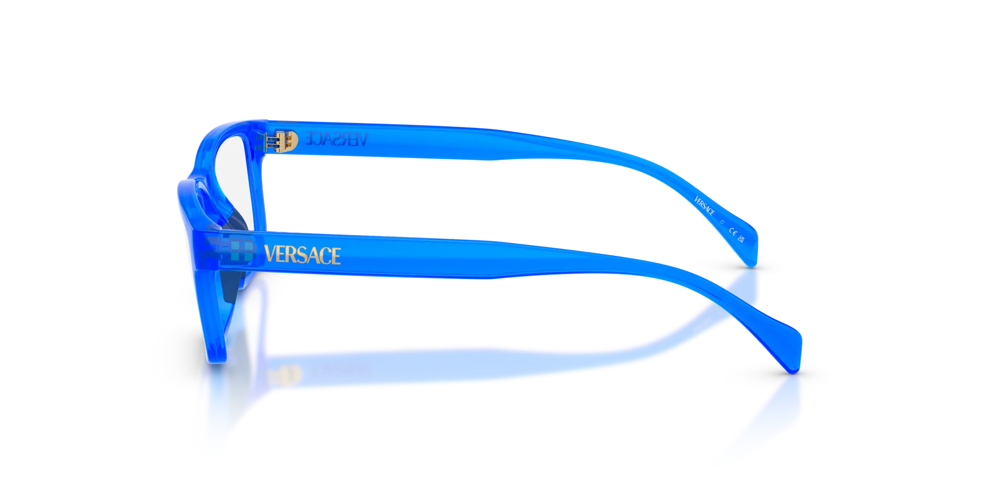 Versace VK3013U 5536 Montature da vista Iniettato Blu Squadrata Normale - immagine 4