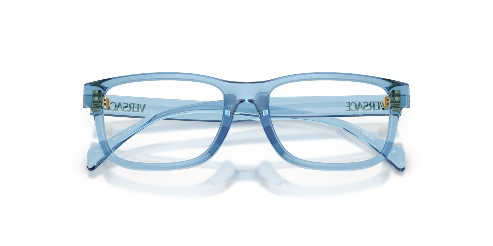 Versace VK3013U 5535 Montature da vista Iniettato Blu Squadrata Normale - immagine 2