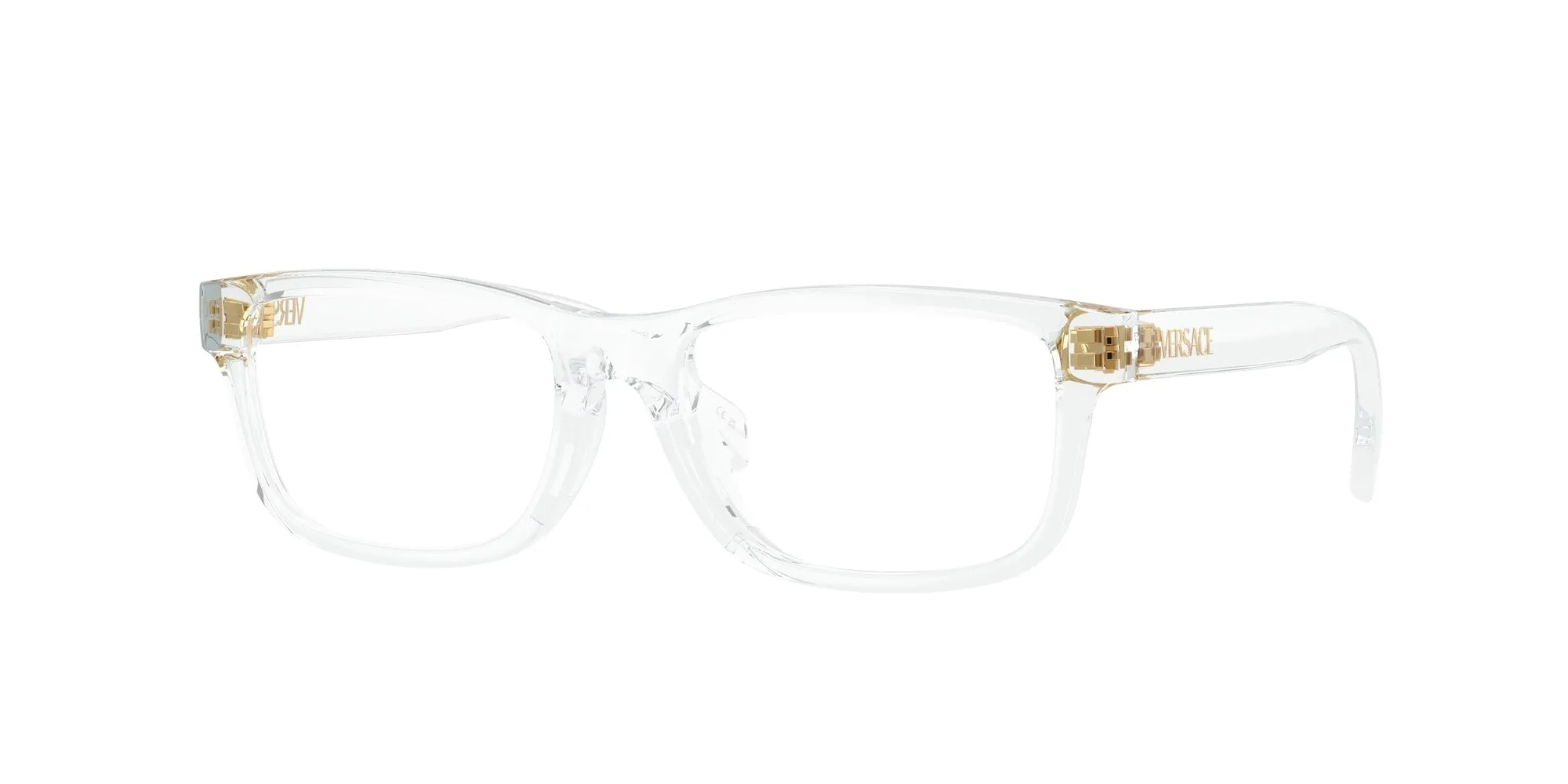 Versace VK3013U 148 Montature da vista Iniettato Trasparente Squadrata Normale - immagine 1