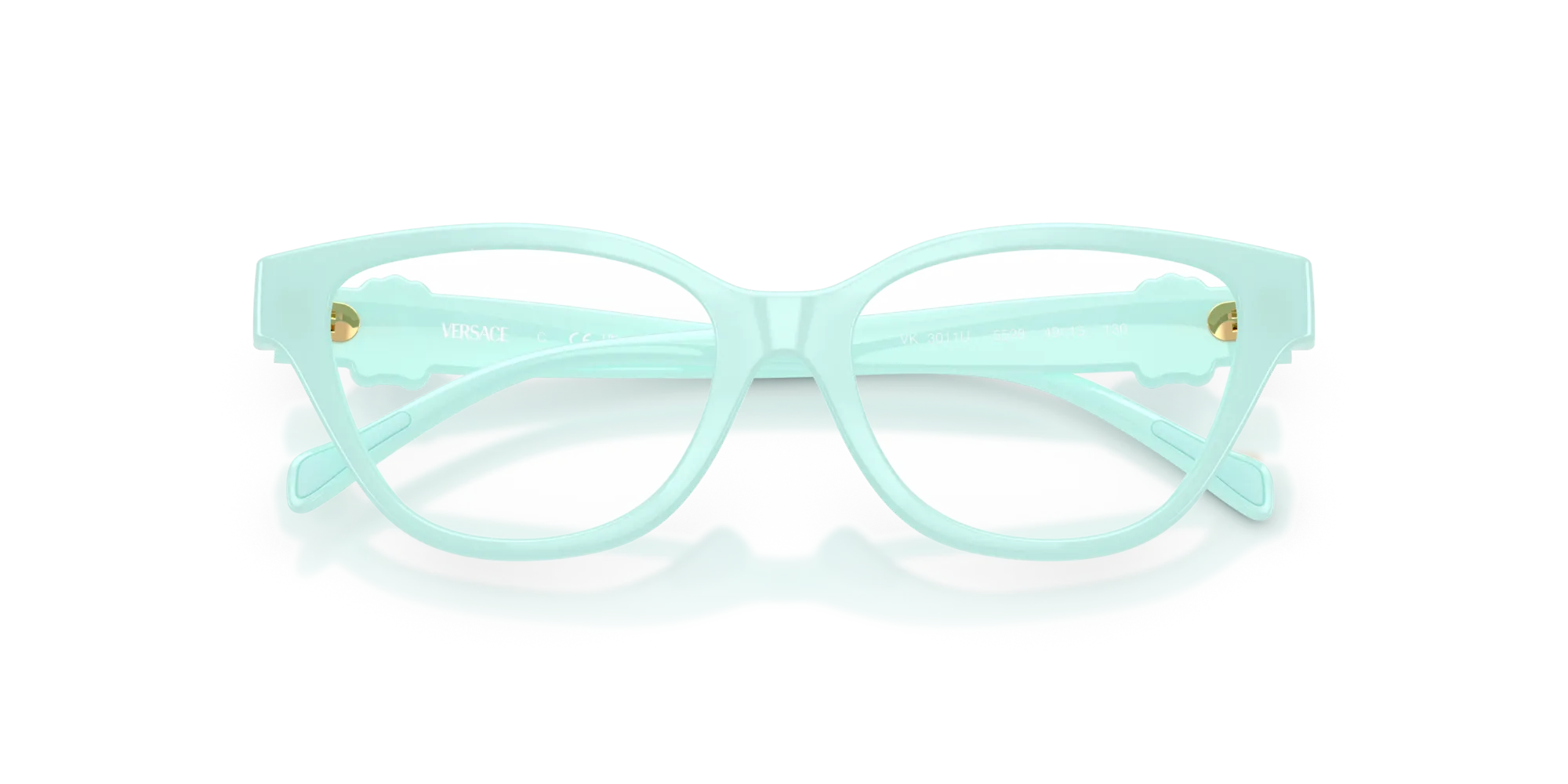 Versace VK3011U 5528 Montature da vista Iniettato Blu Cat Eye Normale - immagine 2