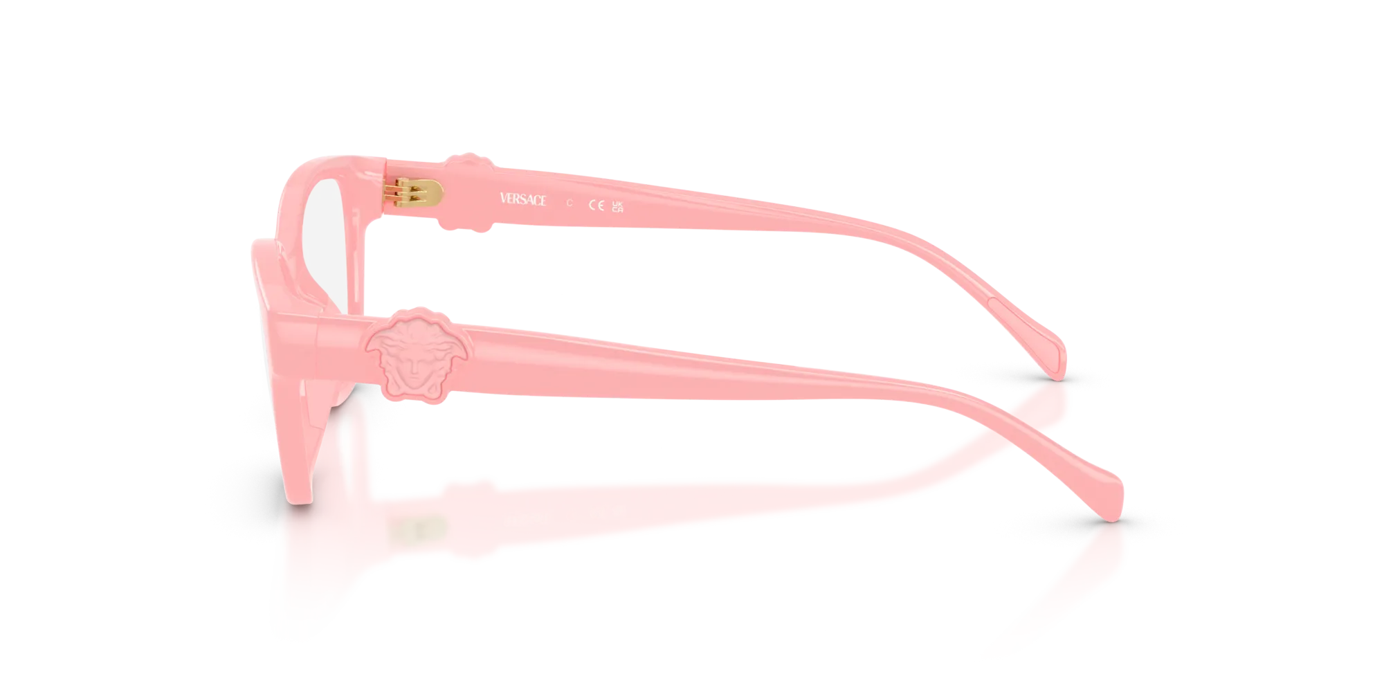 Versace VK3011U 5452 Montature da vista Iniettato Rosa Cat Eye Normale - immagine 4