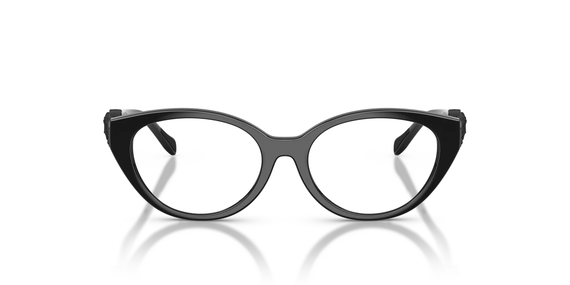 Versace VK3010U GB1 Montature da vista Iniettato Nero Cat Eye Normale - immagine 3