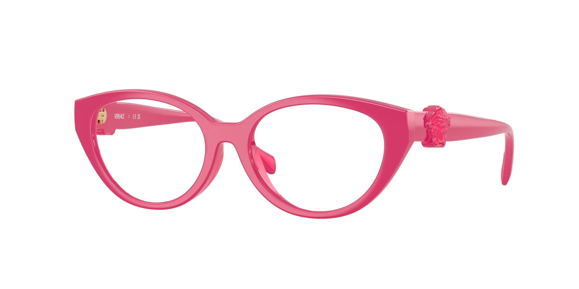 Versace VK3010U 5527 Montature da vista Iniettato Rosa Cat Eye Normale - immagine 1