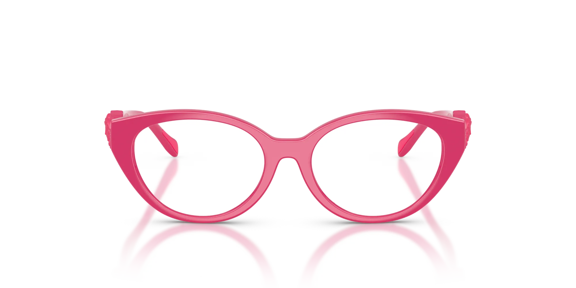 Versace VK3010U 5527 Montature da vista Iniettato Rosa Cat Eye Normale - immagine 3