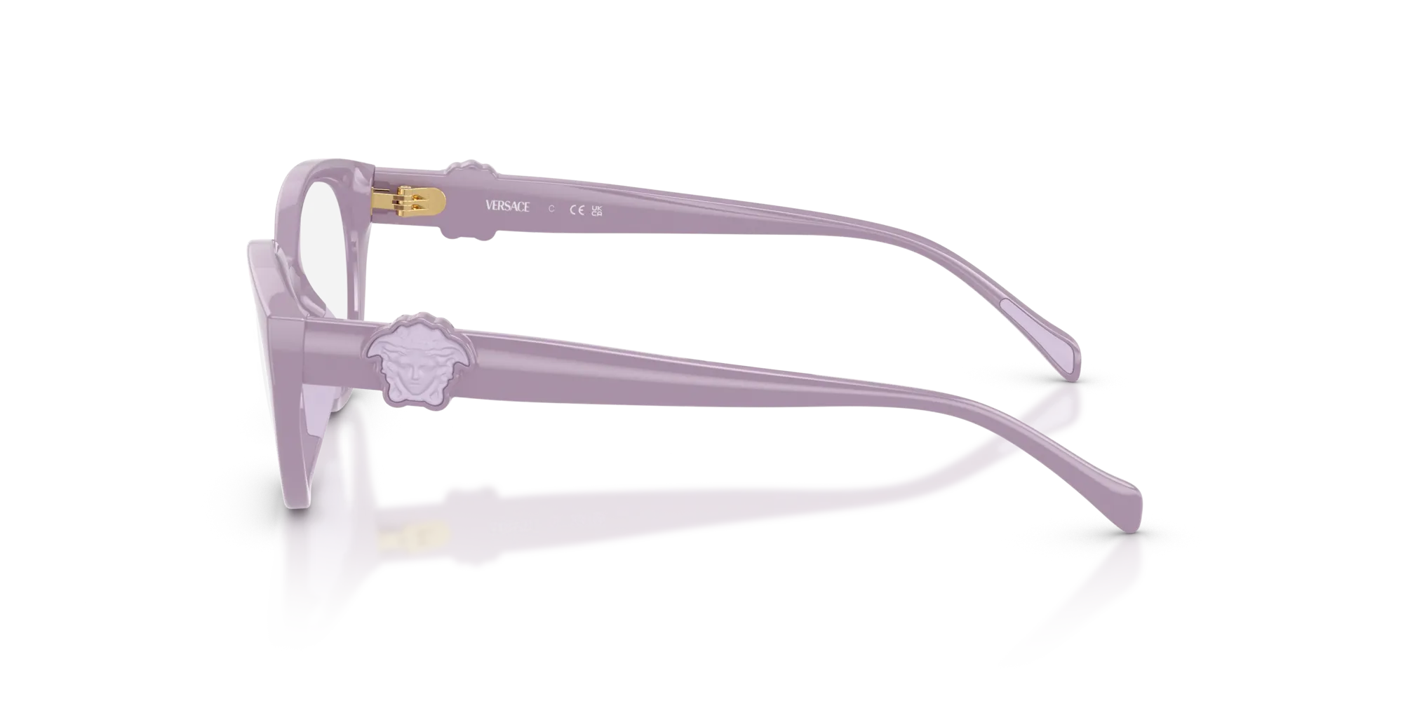 Versace VK3010U 5526 Montature da vista Iniettato Viola Cat Eye Normale - immagine 4