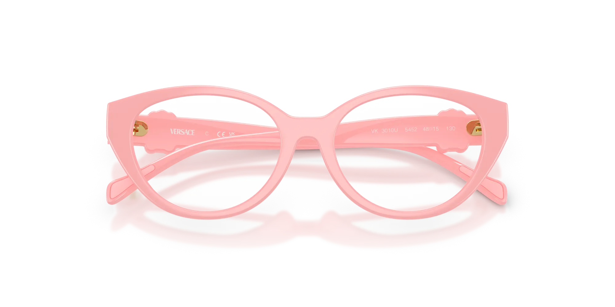 Versace VK3010U 5452 Montature da vista Iniettato Rosa Cat Eye Normale - immagine 2