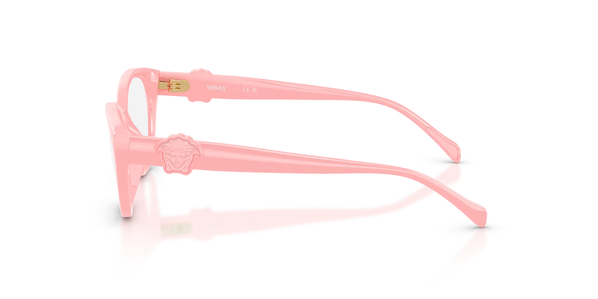 Versace VK3010U 5452 Montature da vista Iniettato Rosa Cat Eye Normale - immagine 4