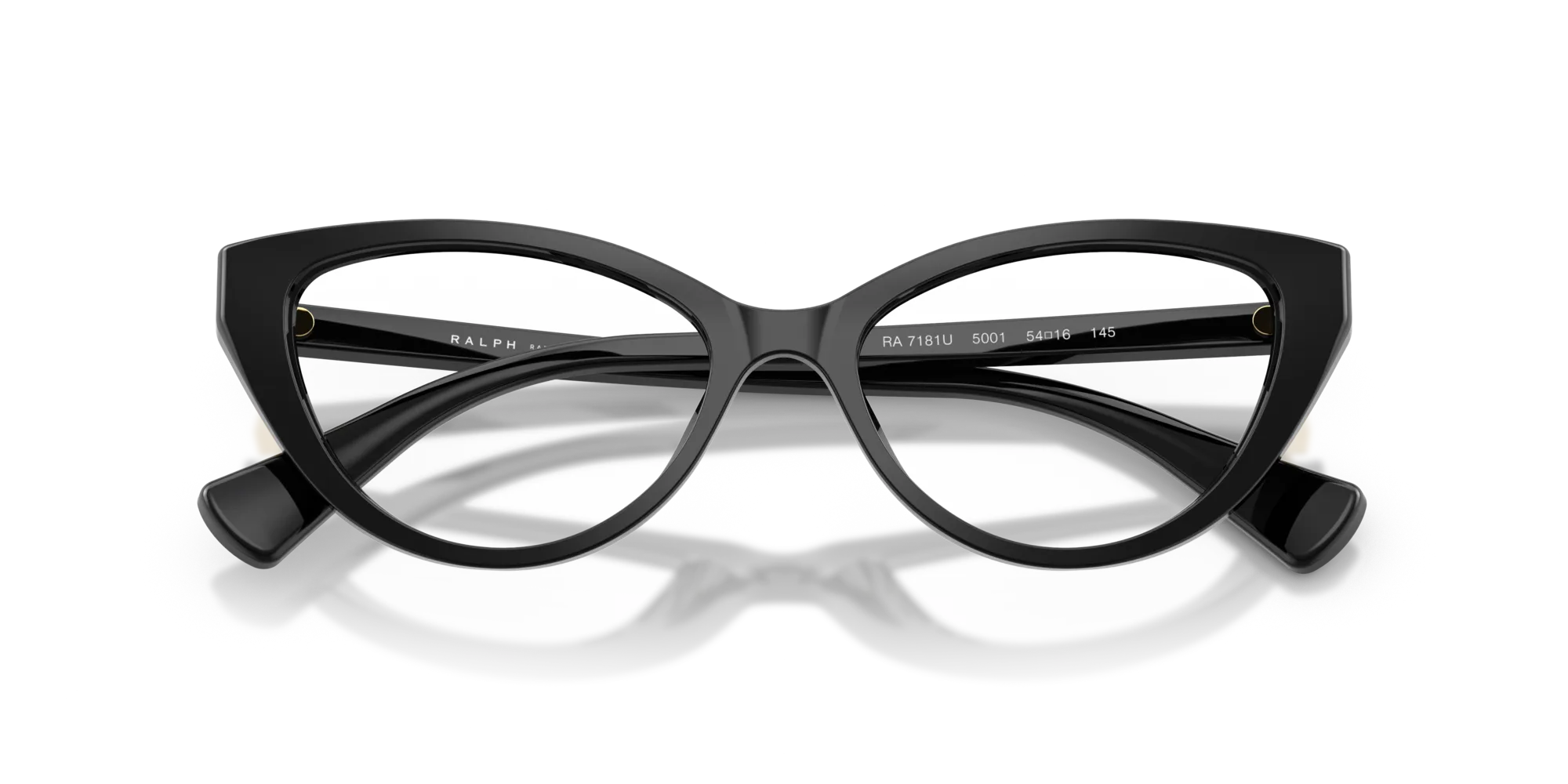 Ralph Lauren RA7181U 5001 Montature da vista Acetato Nero Cat Eye Normale - immagine 2