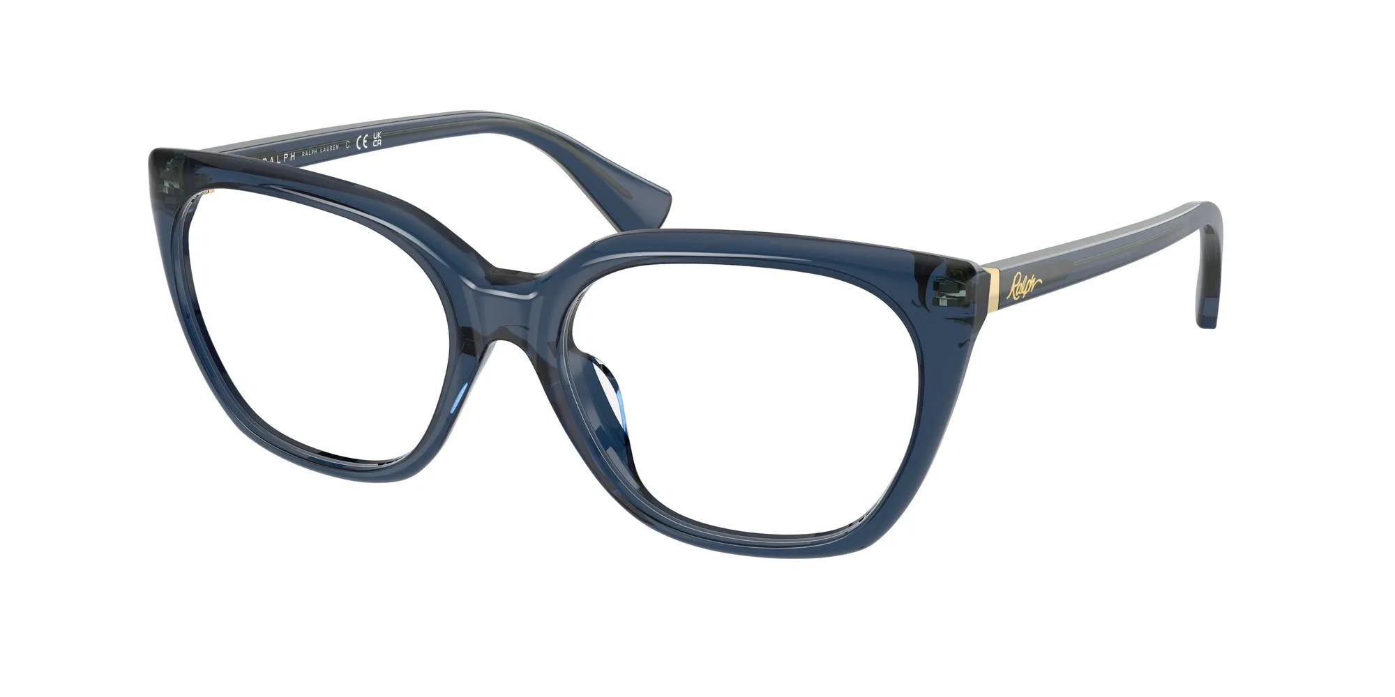 Ralph Lauren RA7180U 6119 Montature da vista Acetato Blu Farfalla Normale - immagine 1