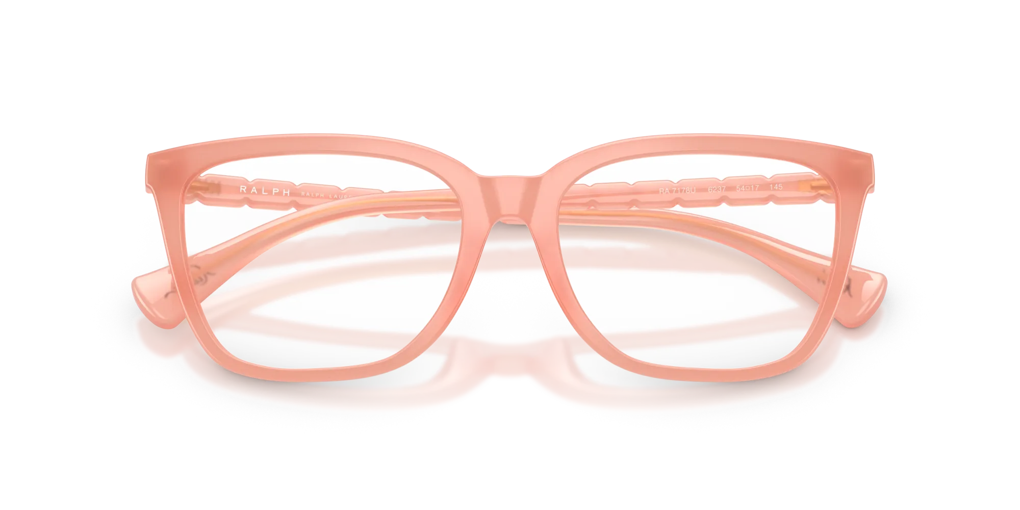 Ralph Lauren RA7178U 6237 Montature da vista Iniettato Arancione Farfalla Normale - immagine 2