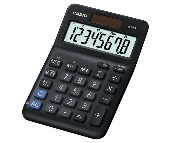 Casio MS-8F calcolatrice Desktop Calcolatrice di base Nero - immagine 1