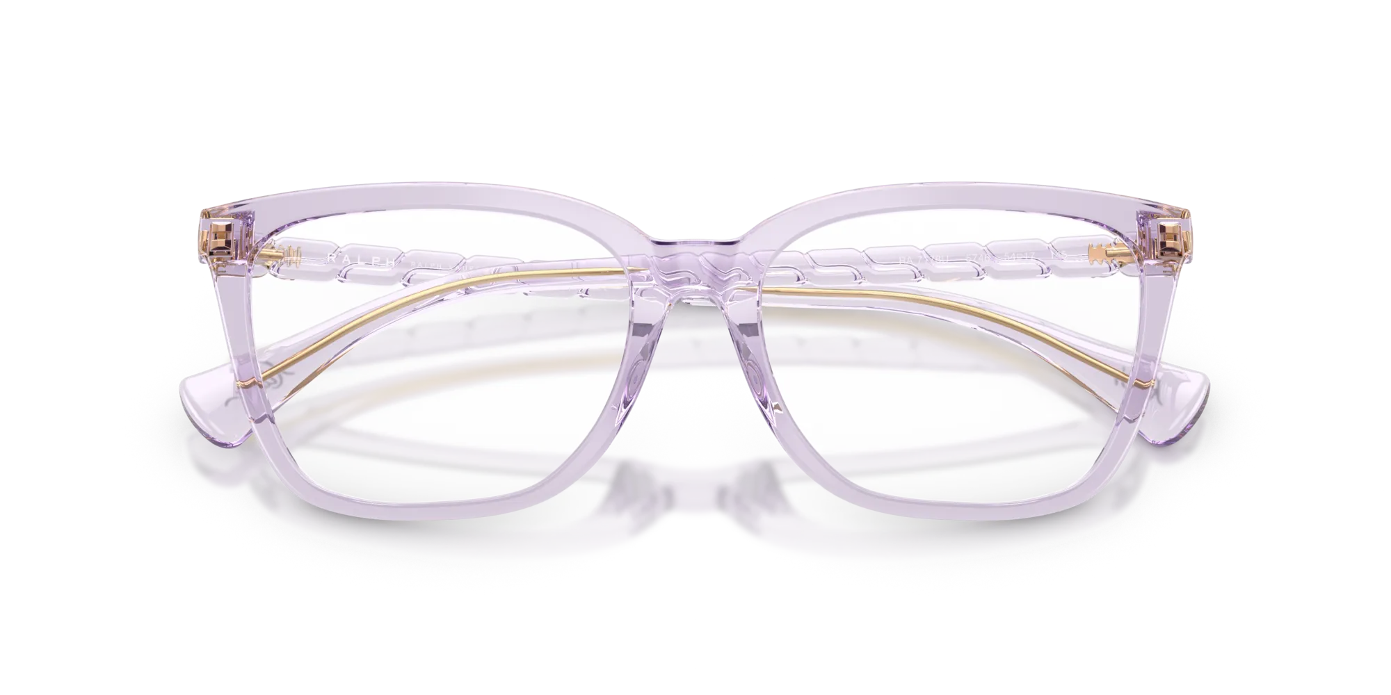 Ralph Lauren RA7178U 5746 Montature da vista Iniettato Viola Farfalla Normale - immagine 2